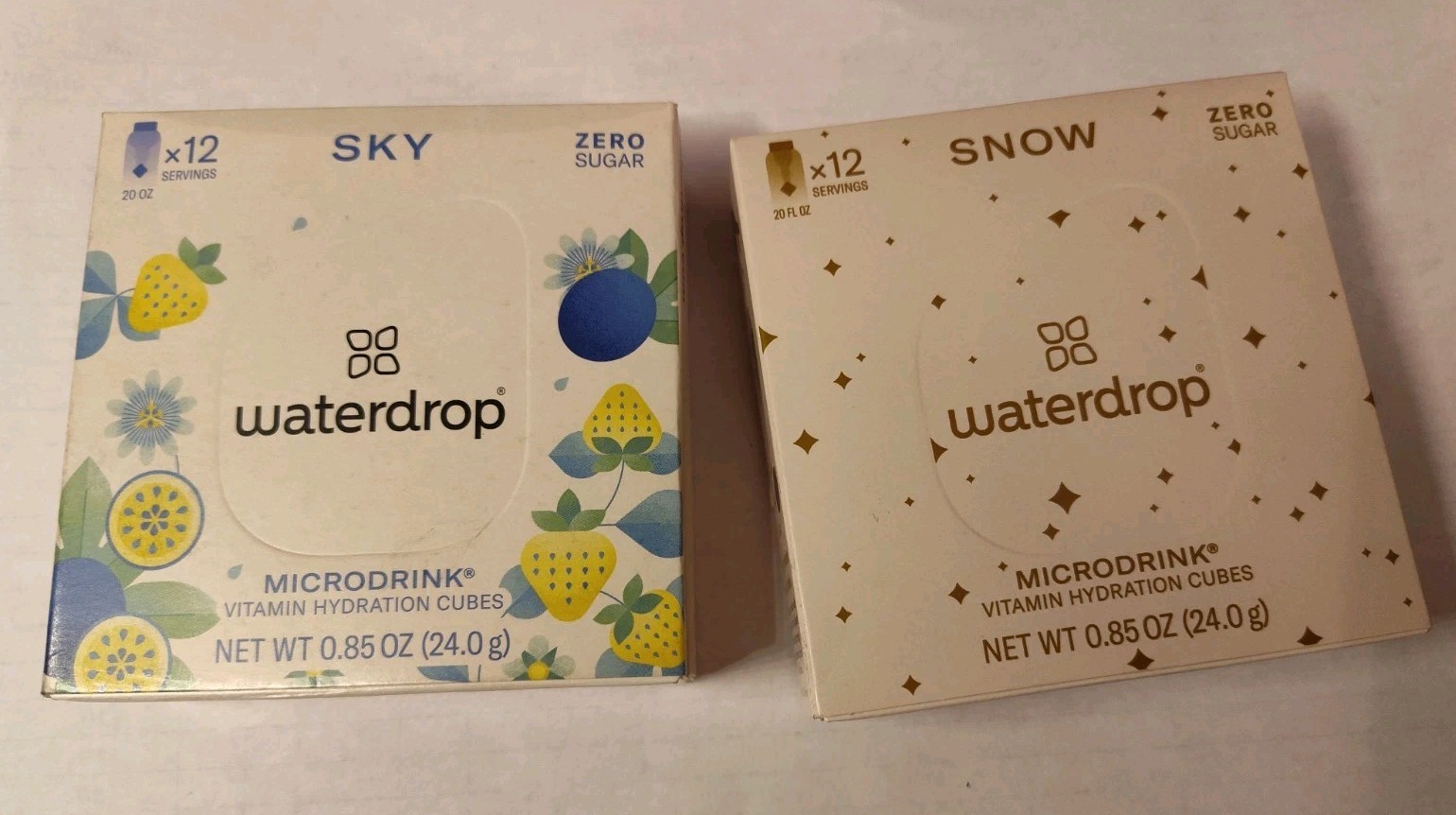 2 Waterdrop raspberry Flavor Microdrink Hydration Cubes 12 zero sugar exp: 6/26