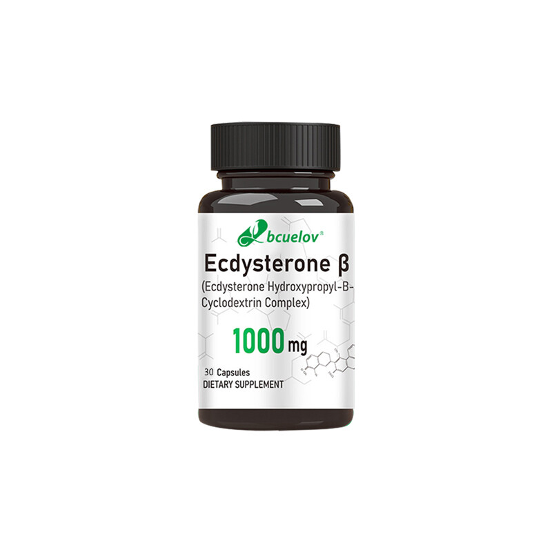 Ecdysterone 1000mg Supplement for Maximum Muscle Growth and Recovery 30/60/120pc
