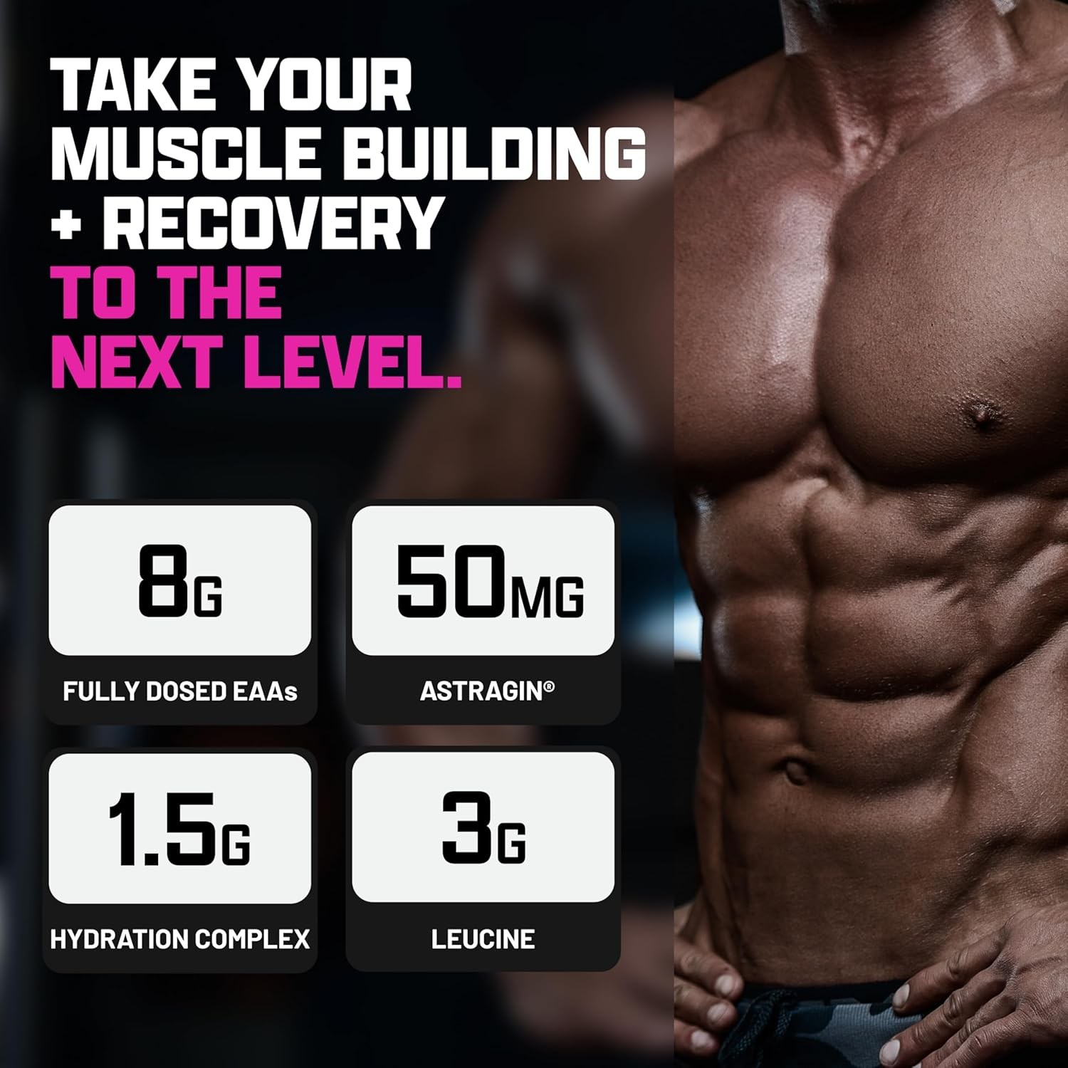 Nutrex EAA + Hydration BCAA Amino Acids Electrolytes Muscle Recovery Endurance
