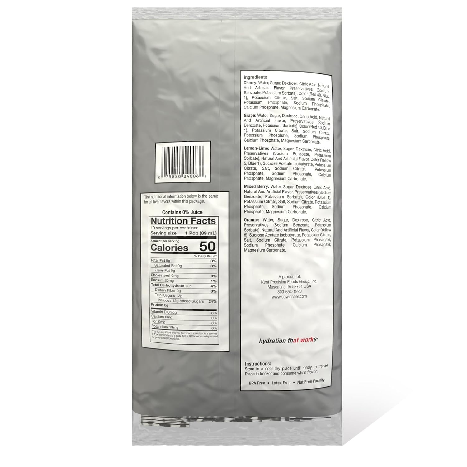 Variety Pack Sqweeze Electrolyte Pops – 10 Pack x 5