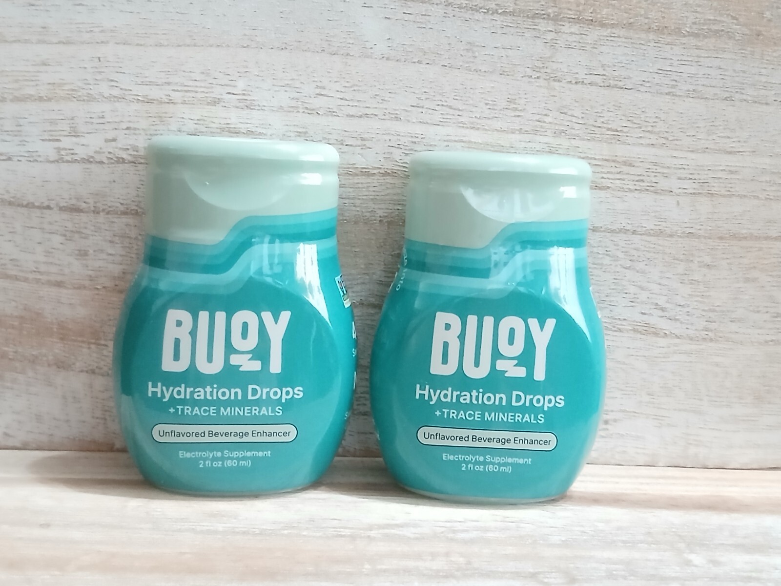Buoy Hydration Drops + Trace Minerals, Unflavored 2 fl oz 2 pack