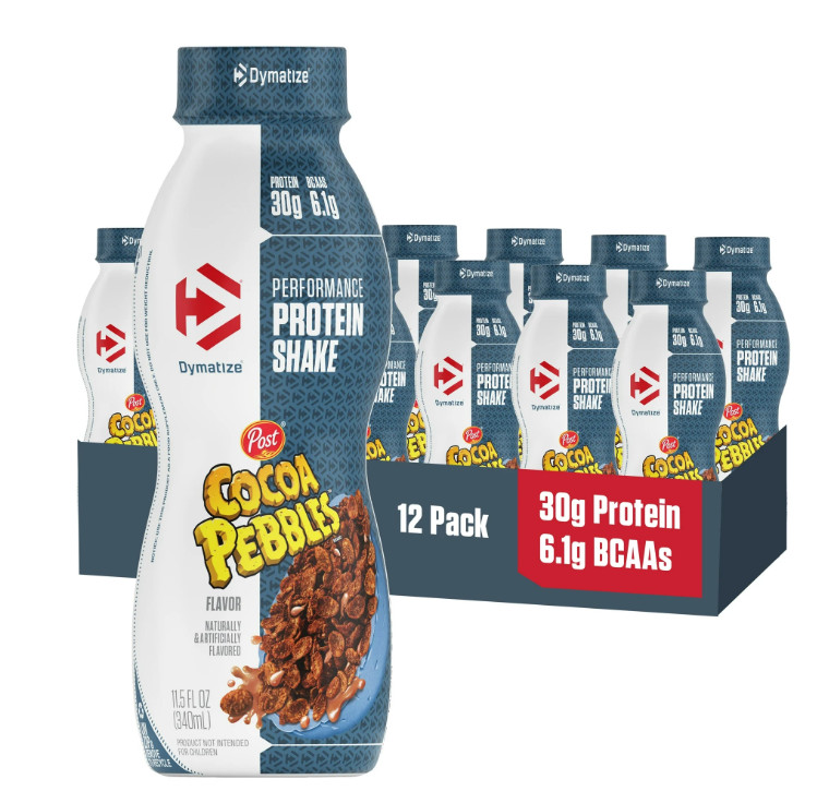 Dymatize Performance Protein Shake Cocoa Pebbles 12ct 30g Protein