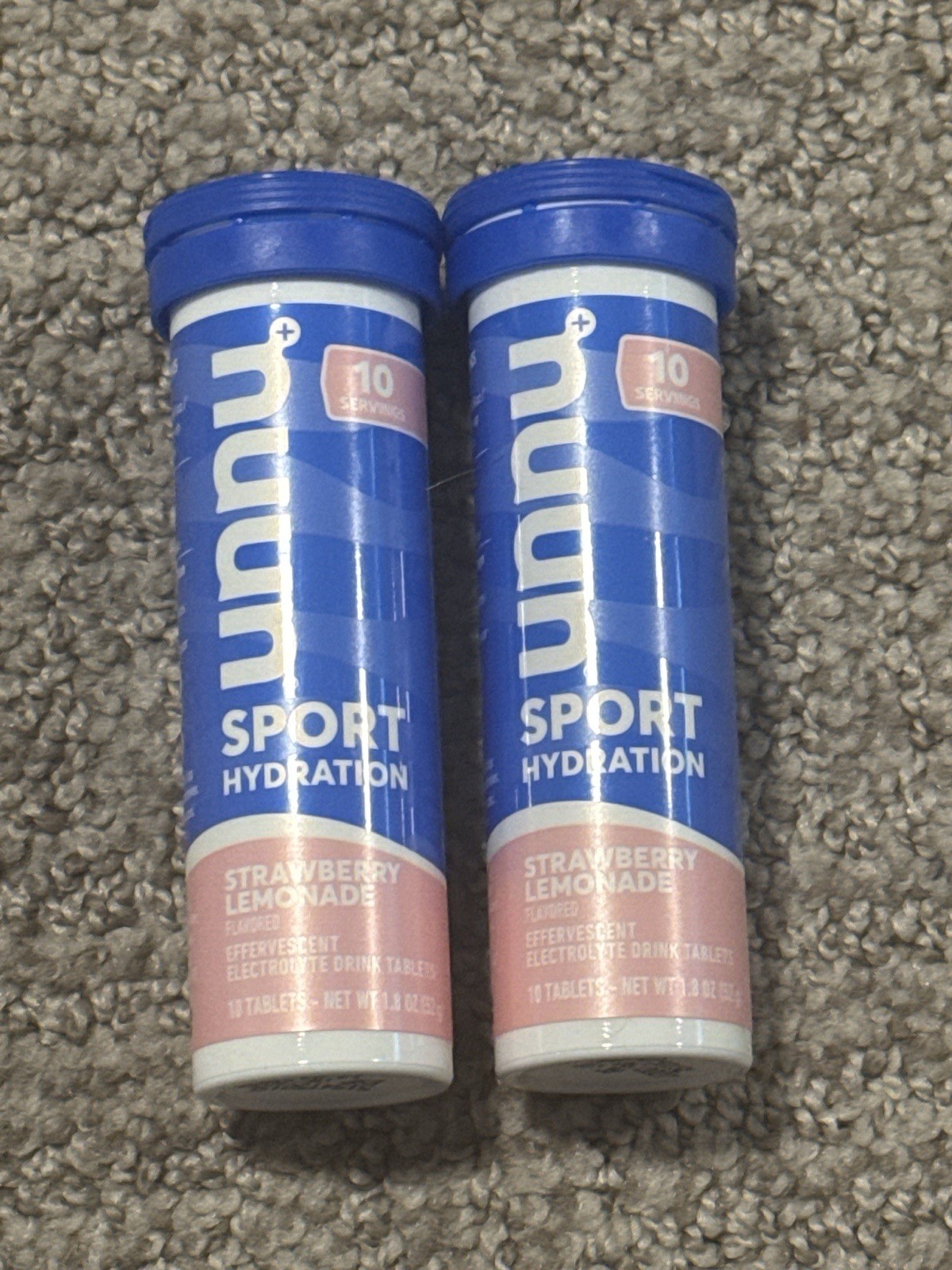Nuun Zero Sugar Hydration Electrolyte Raspberry Lemonade/Strawberry Exp 06/2027