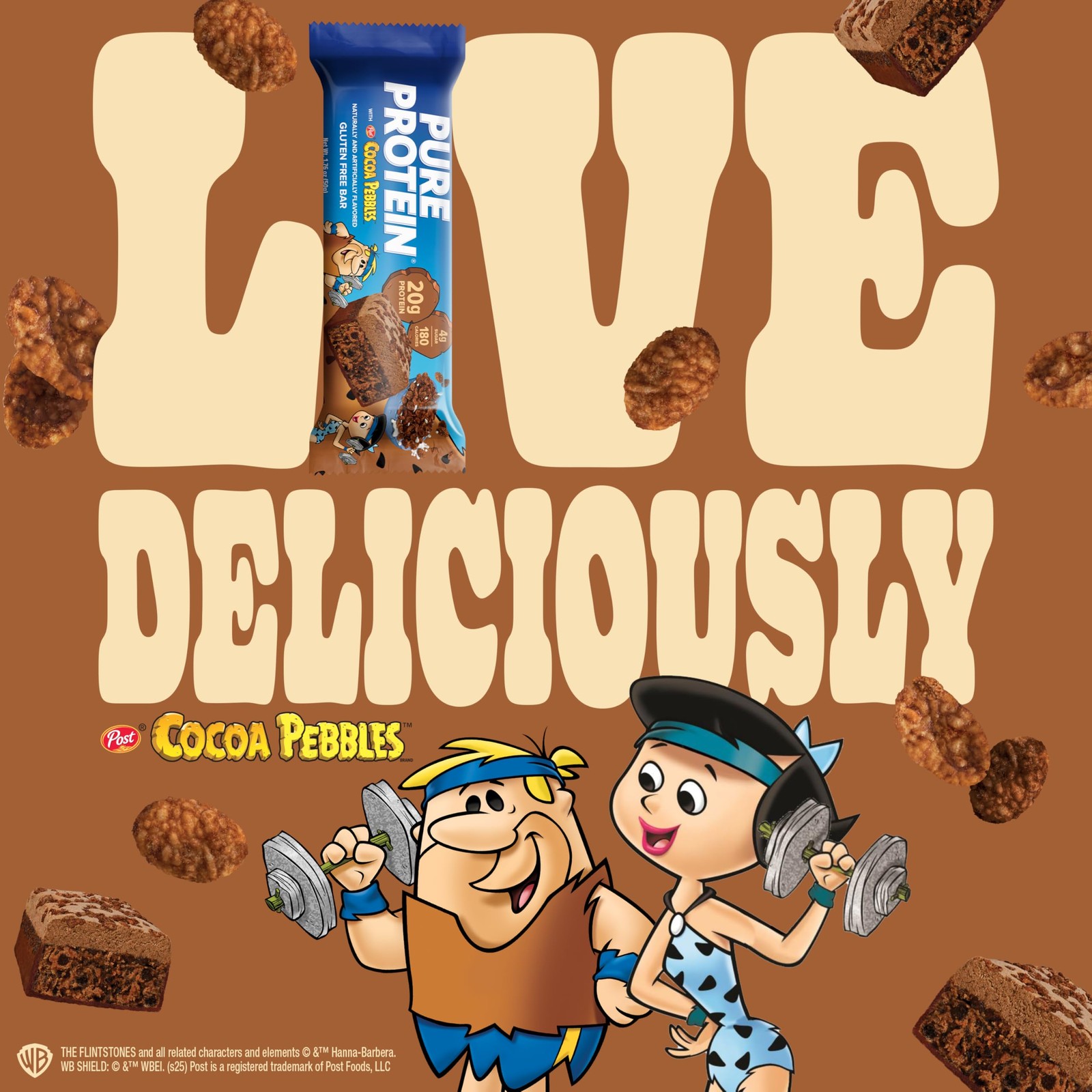 Pure Protein Cocoa Pebbles Protein Bars 20G Protein 4G Sugar 180 Calories 4