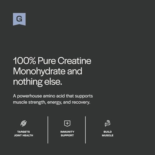 Creatine Monohydrate Powder 5g 60 Servings Unflavored Muscle
