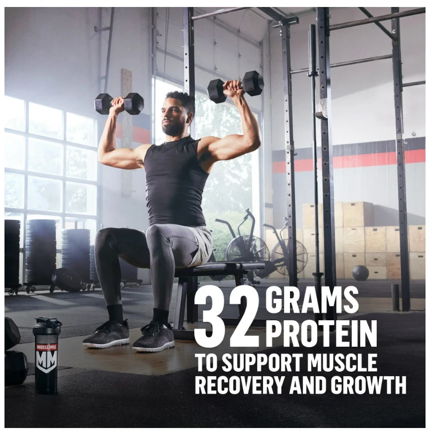 Muscle Milk Genuine Protein Powder, Chocolate, 1.93 Pound, 12 Servings