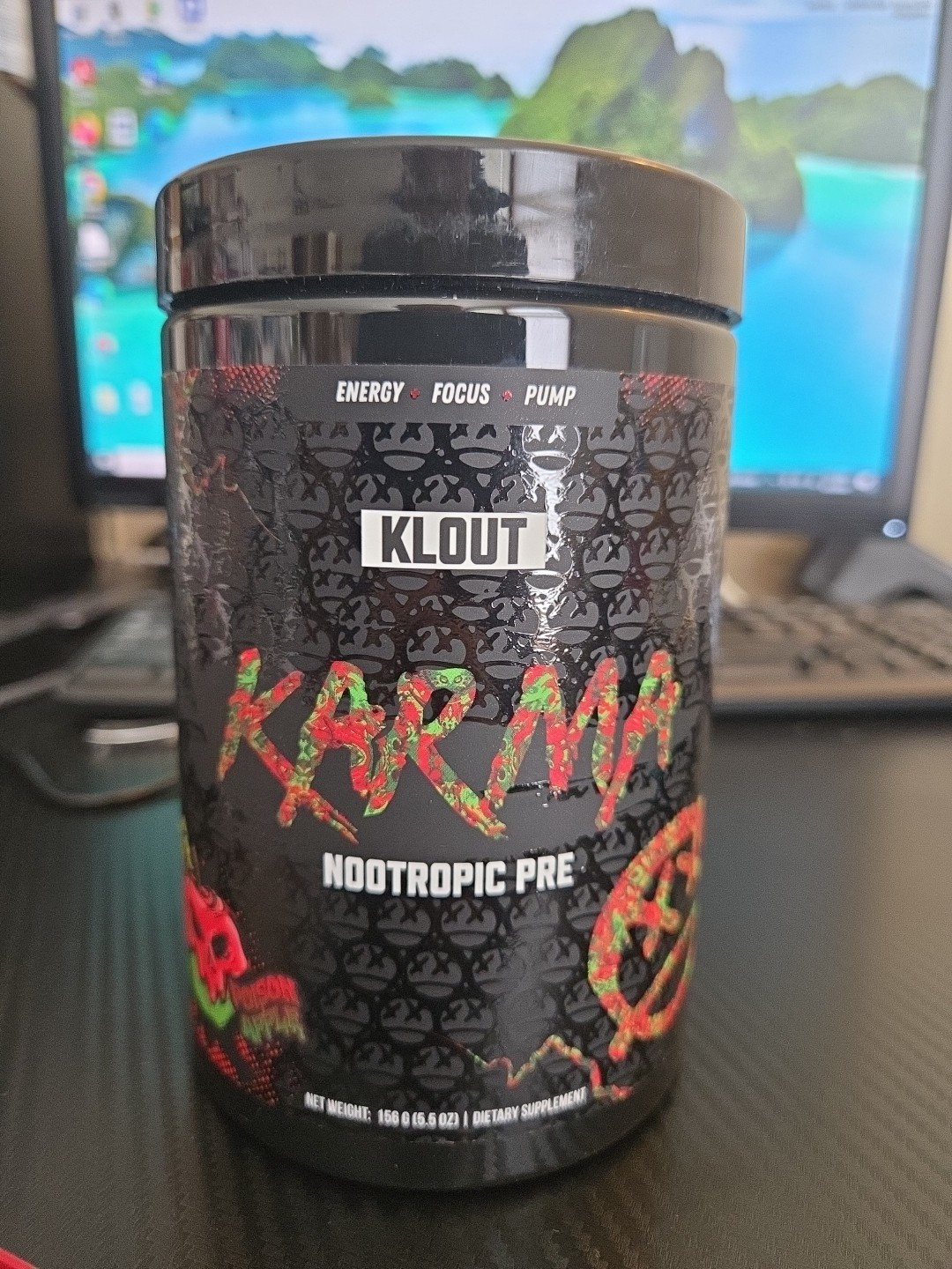 Klout Karma Pre Workout, 20 Servings 3 Exciting & Delicious Flavors Exp: 08/2027