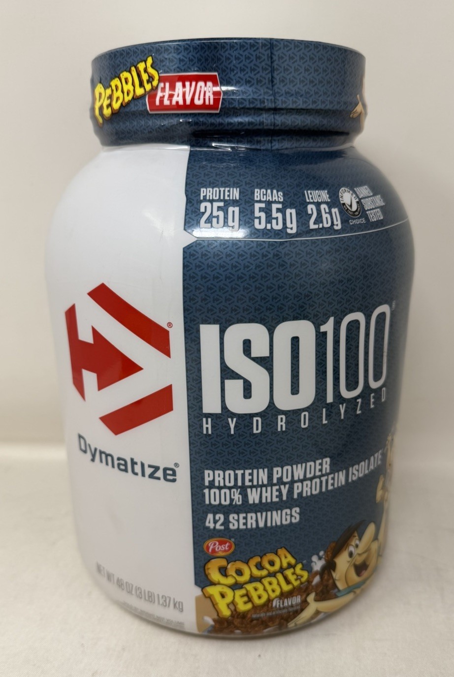 Dymatize Cocoa Pebbles ISO100 Whey Protein 25g Protein 42 Servings. Exp 03/2026