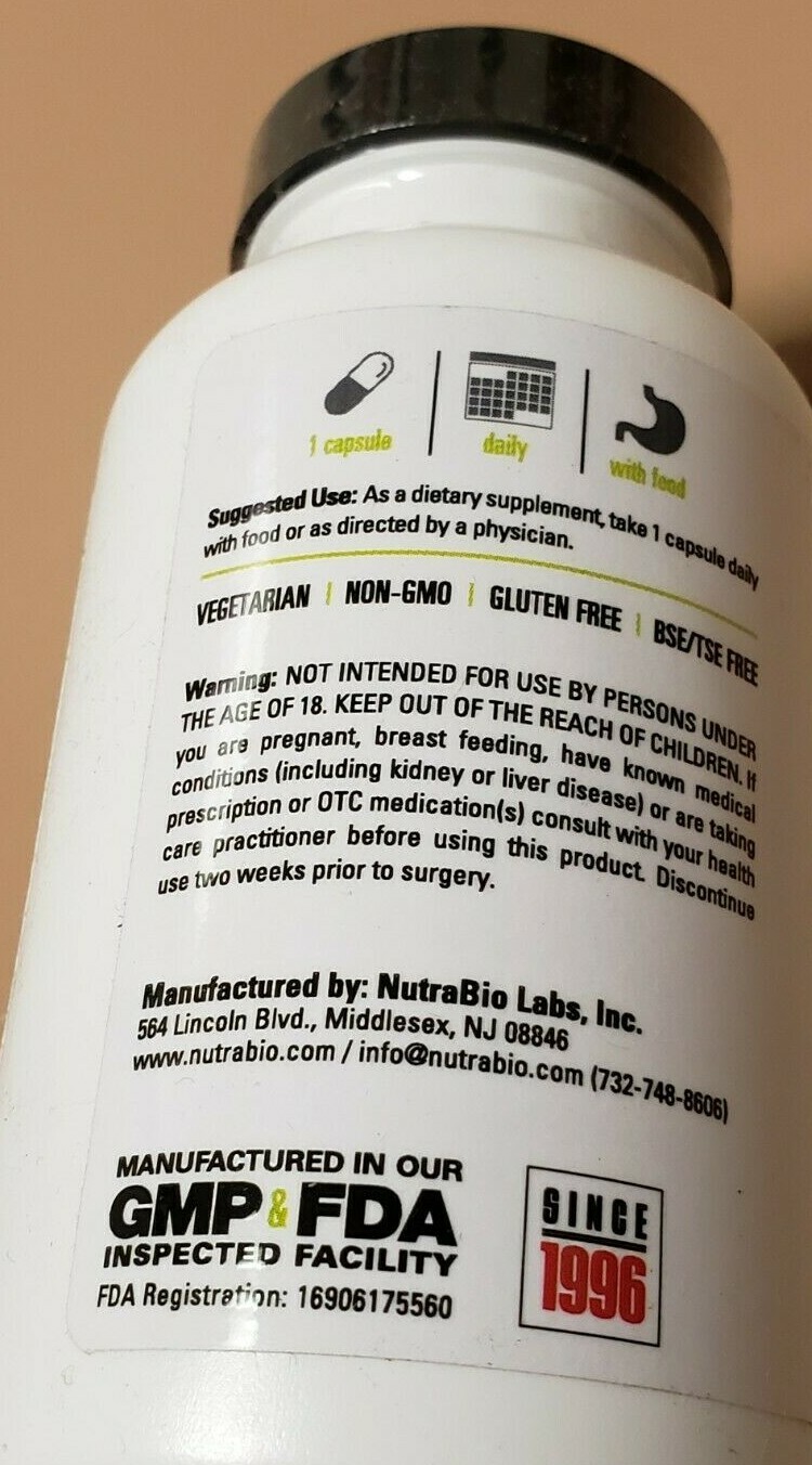 NUTRABIO – Vitamin C & Rosehip Bioflavonoids – 150 V-Caps – Exp 3/2025