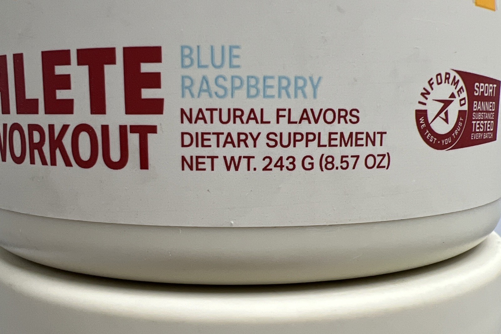 2 X PODIUM Natural Flavors & Sweeteners Athlete Pre Workout – Blue Raspberry