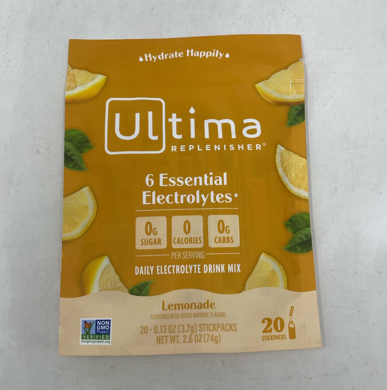 Ultima Replenisher Lemonade Electrolyte Powder, 20 Stickpacks