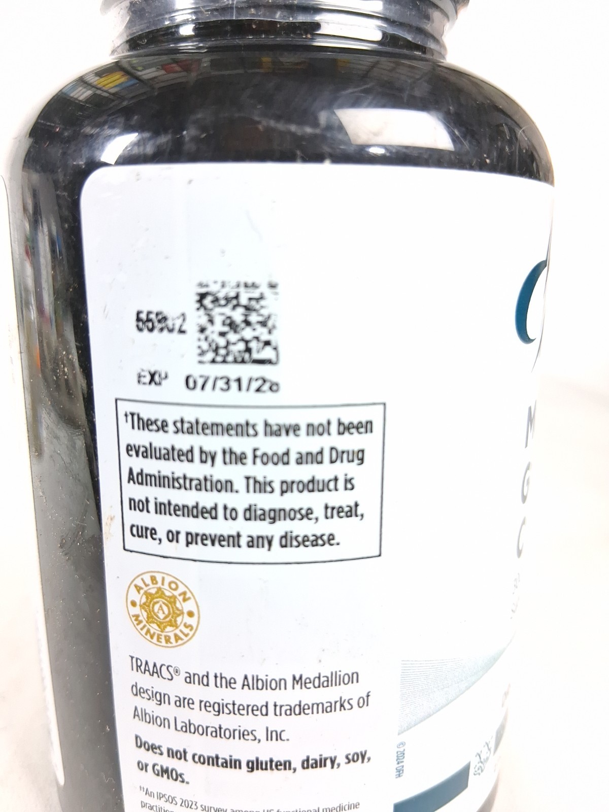 Magnesium Glycinate Complex – High Absorption, 300 MG per serving Exp:07/31/2028