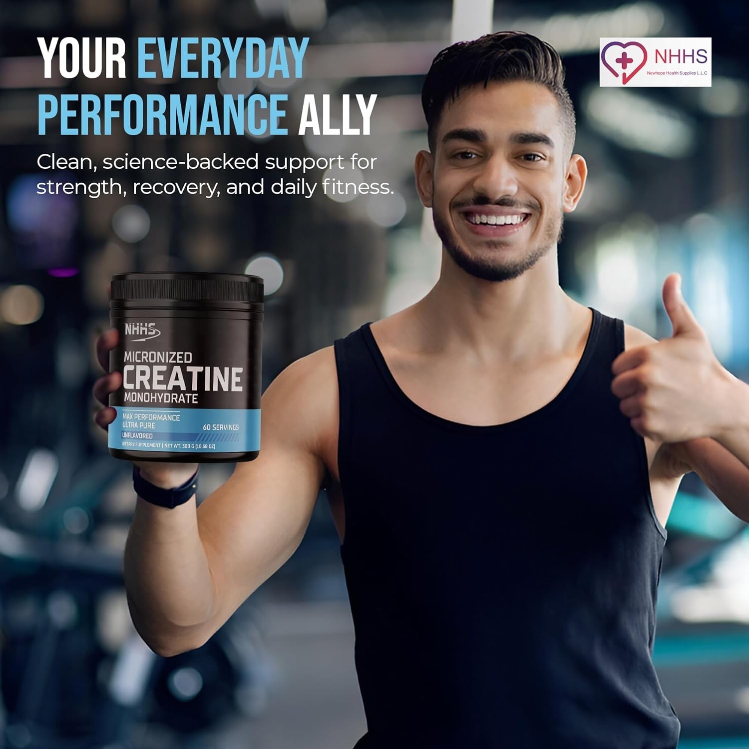 5g Micronized Creatine Monohydrate – Ultra-Pure, Easy-Mix Formula | 60 Servings
