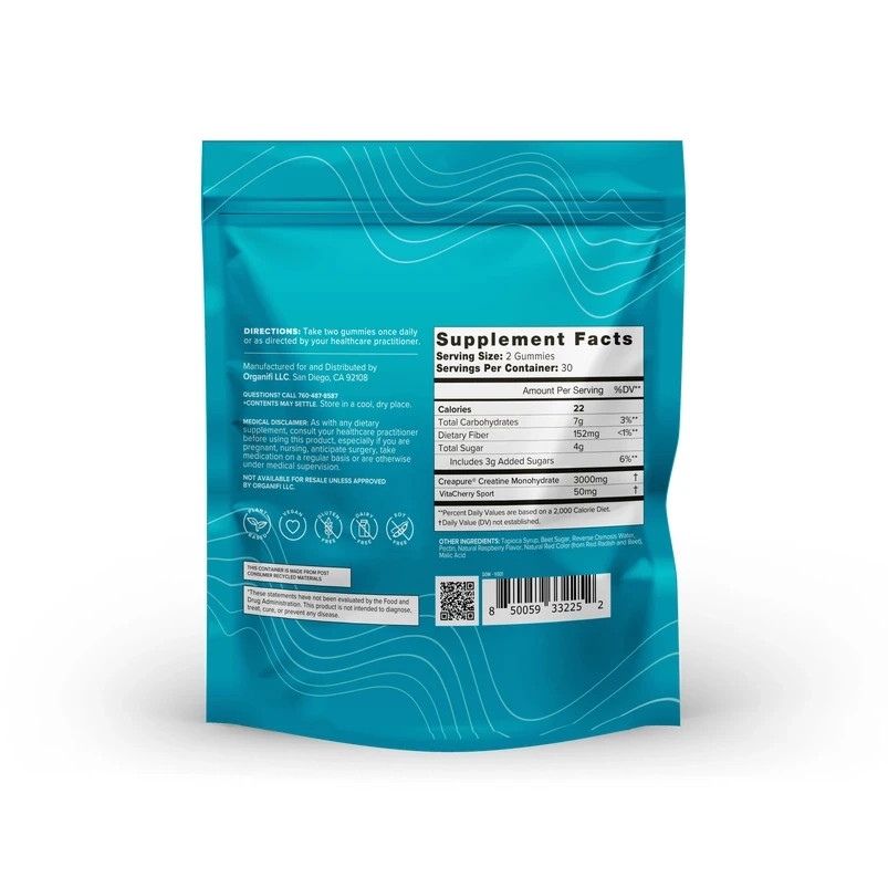 Organifi Creatine Chews – Premium Cherry Chews to Perform 30 Day Supply