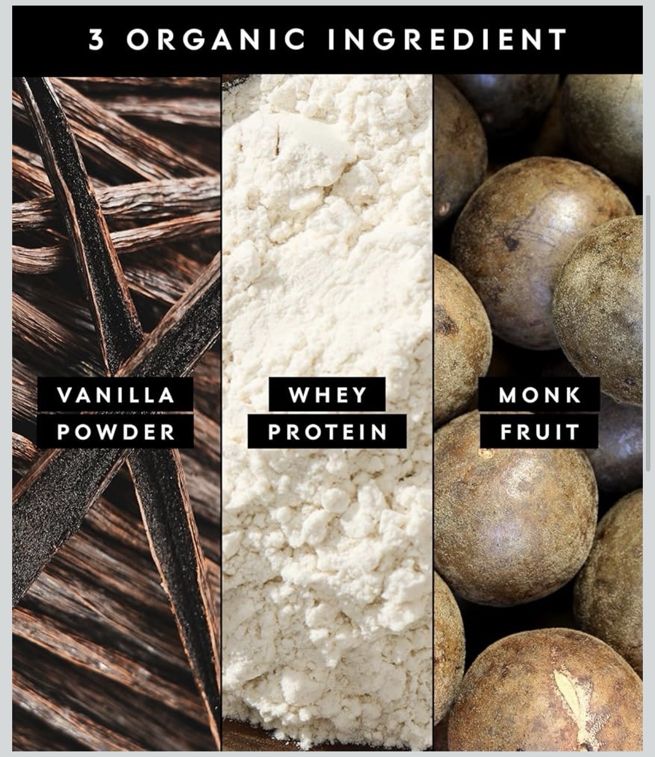 Truvani Organic Whey Protein Powder Vanilla, Non-GMO,Gluten-Free,18.87oz,Exp2028