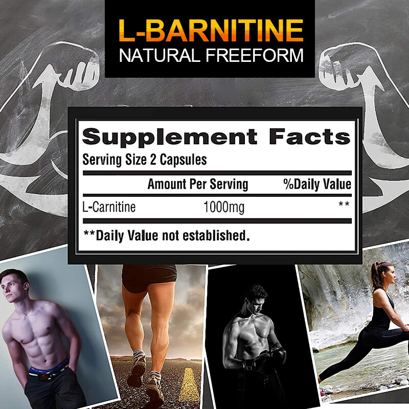 Acetyl L-CARNITINE Capsules 1000 mg Fat Burner Energy / Metabolism Booster