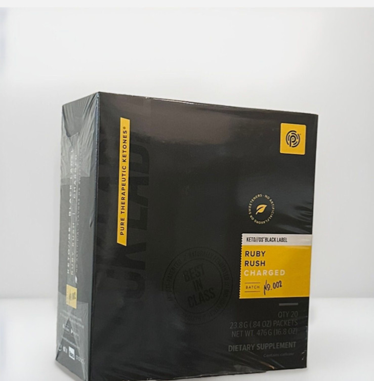 🔥PRUVIT KETO Ketones Drink RUBY RUSH BLACK LABEL Free Shipping