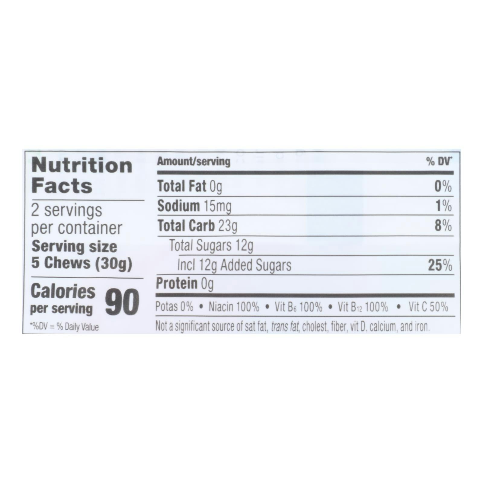 Probar Bolt Energy Chews – Organic Raspberry – 2.1 oz (Pack of 12)