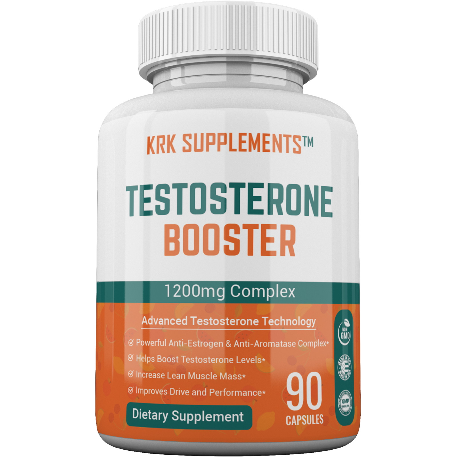 1 Bottle Testosterone Booster Tribulus Terrestris Chrysin Low Test Boost Natural