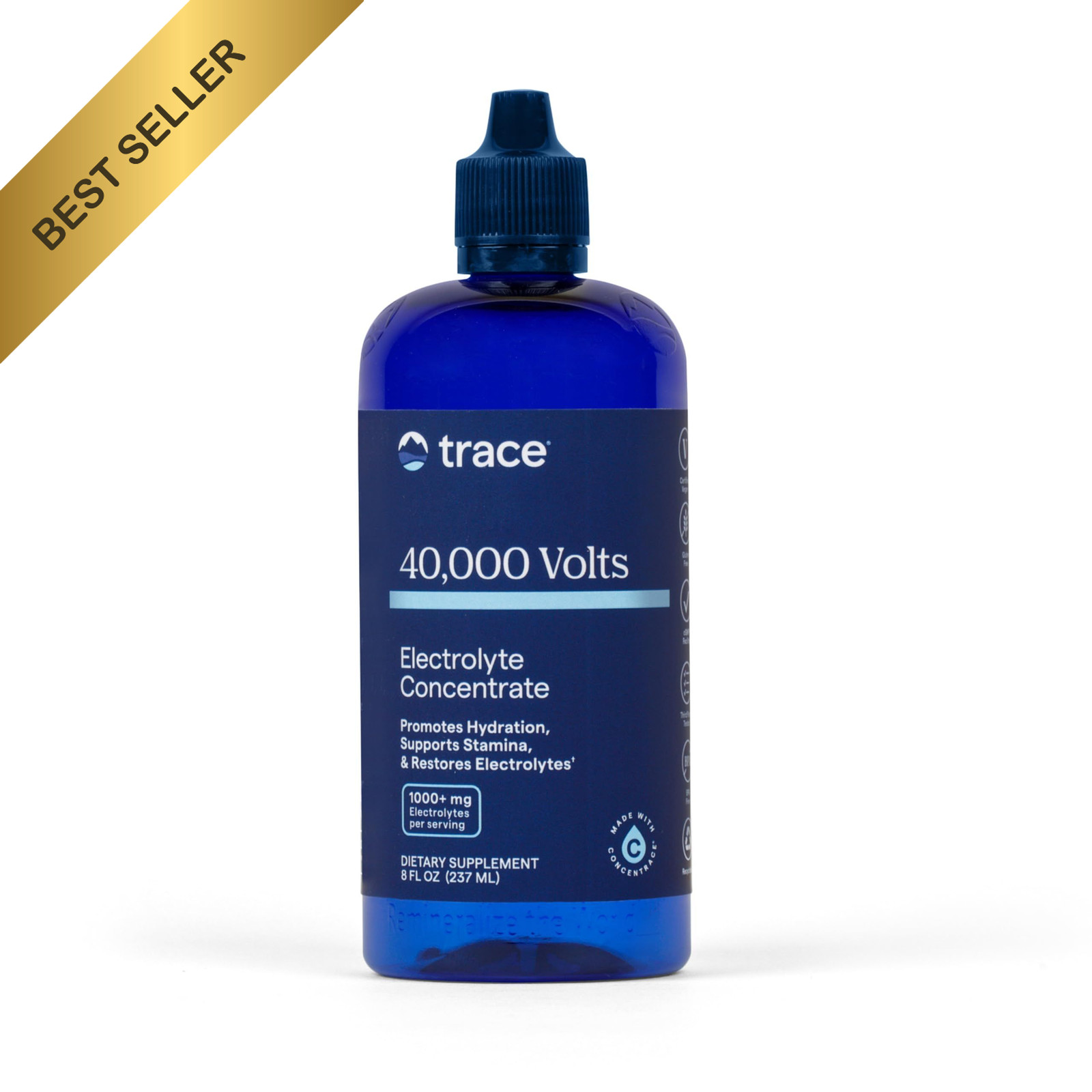 Trace Minerals 40000 Volts Electrolyte Concentrate 48 Servings Ionic Magnesium