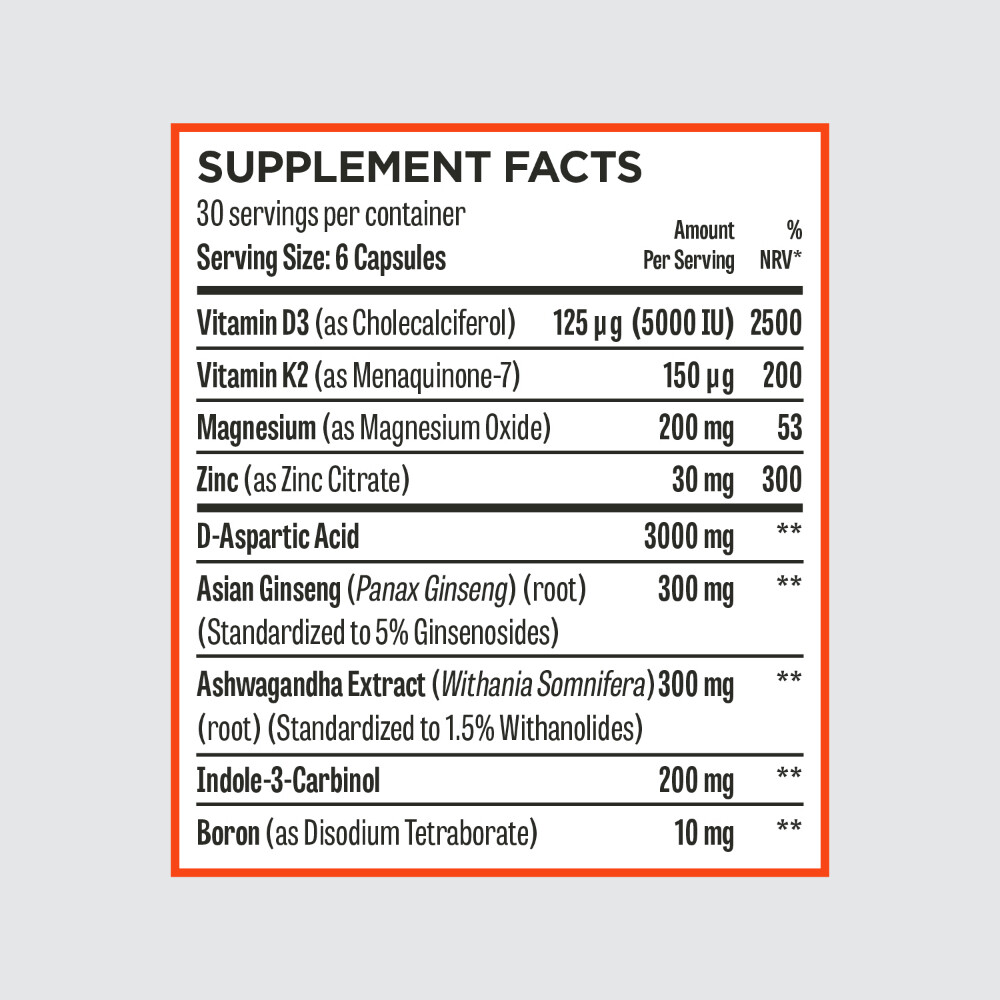 Hunter Test Premium Performance Testosterone Booster 180 Capsules – BUY DIRECT
