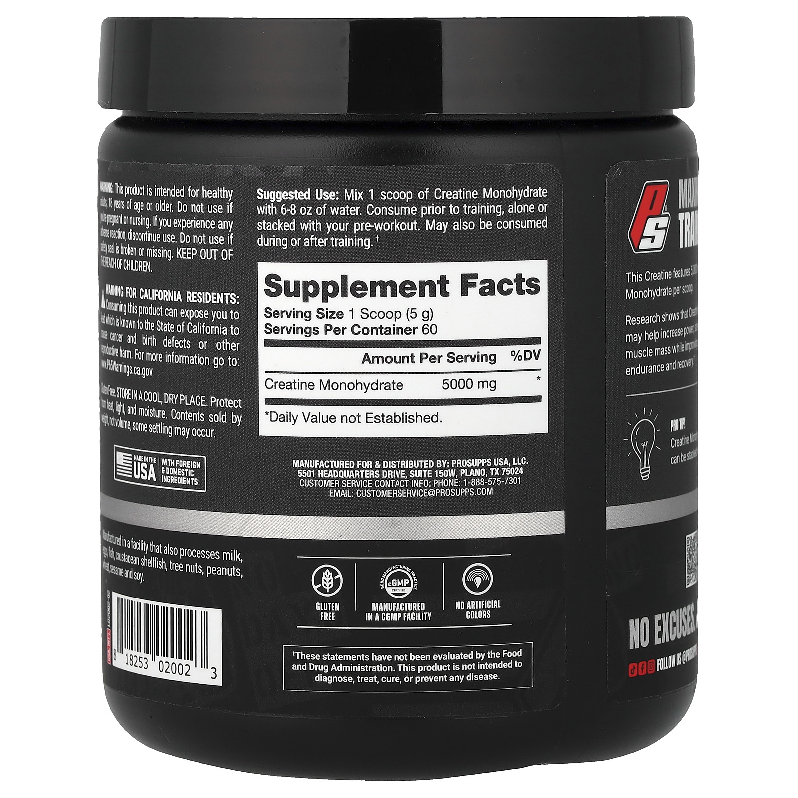 Creatine 300, Unflavored, 5,000 mg , 10.58 oz (300 g)