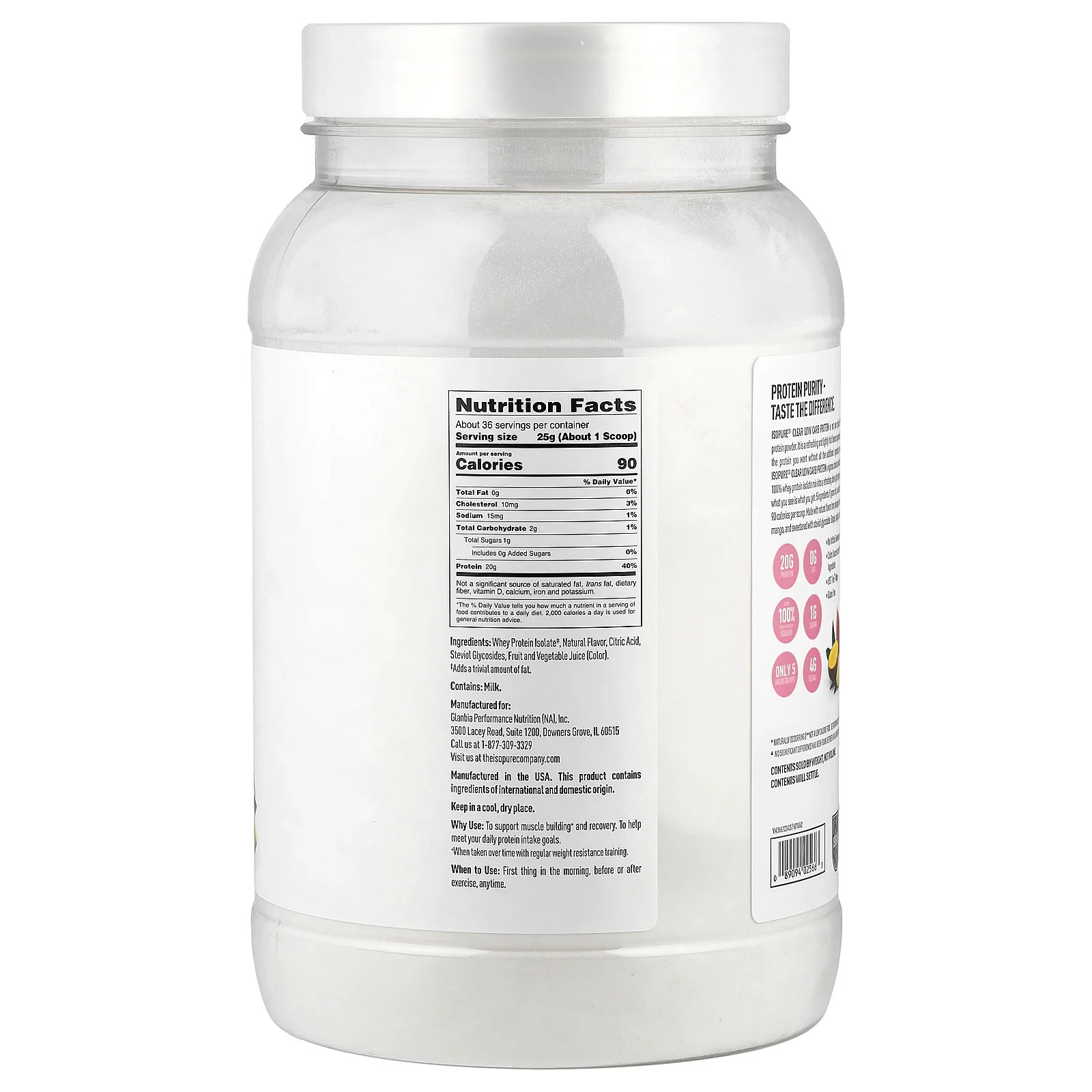 Infusions Protein Powder, Tropical Punch, 1.98 lb (900 g)