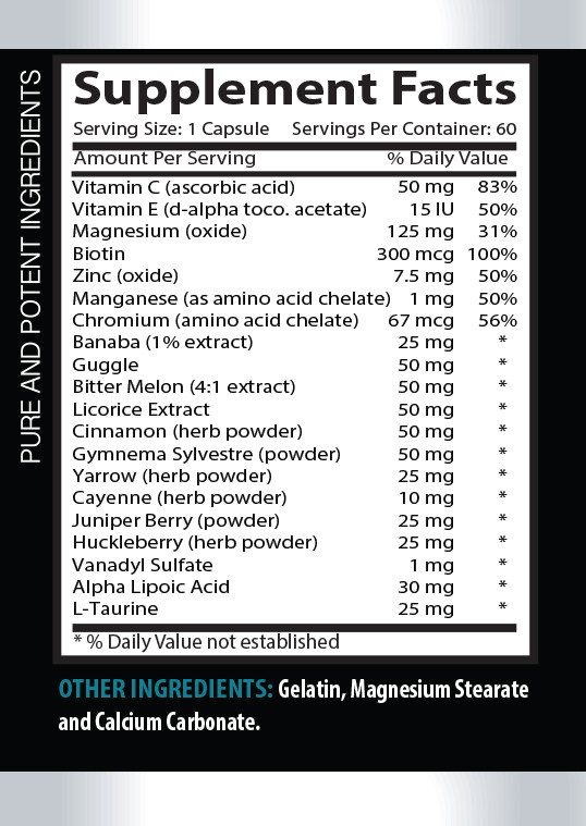 Immune support boost – BLOOD SUGAR CONTROL FORMULA – magnesium supplement -1 Bot
