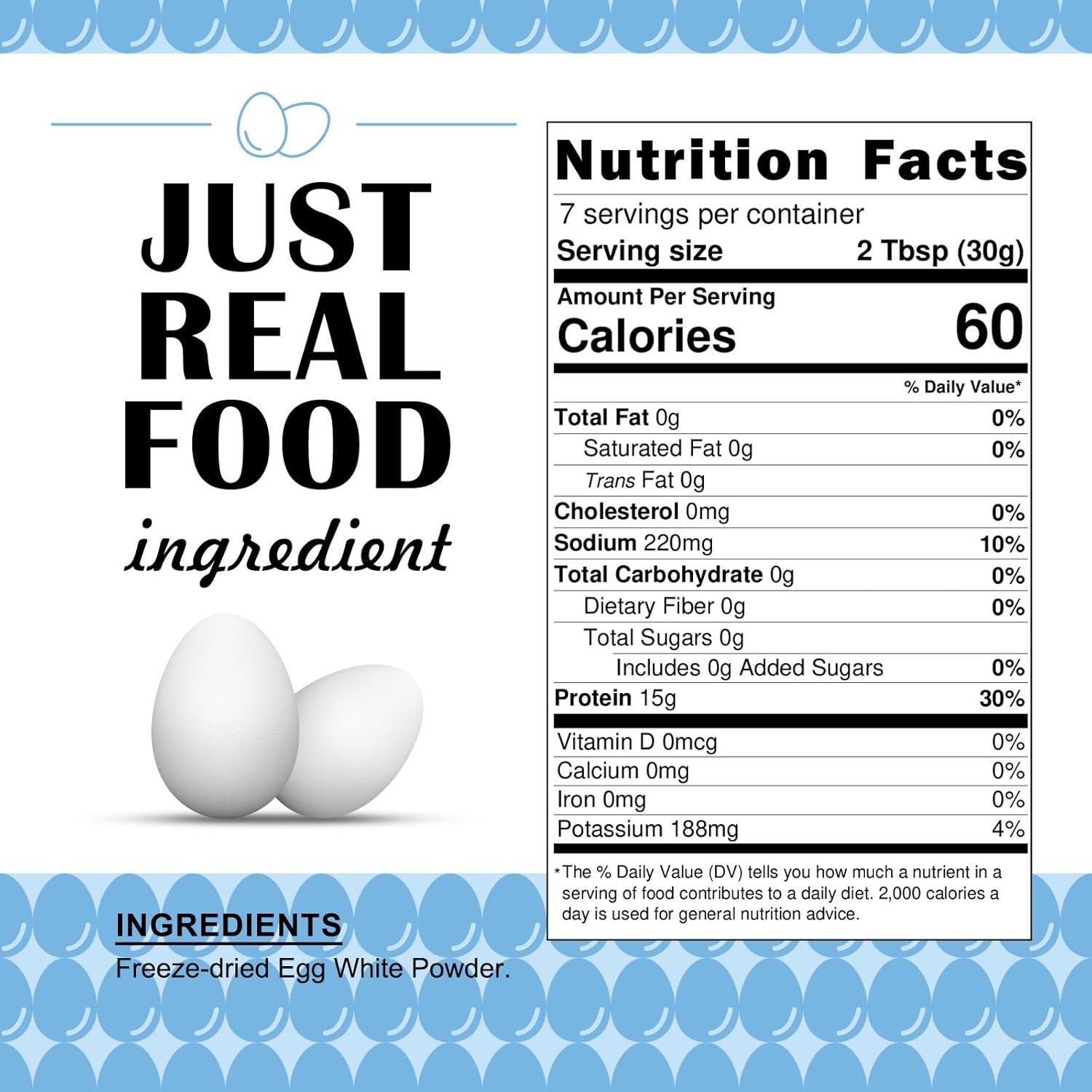 Convenient 8 Oz Freeze-Dried Egg White Powder – Perfect for Protein Boost