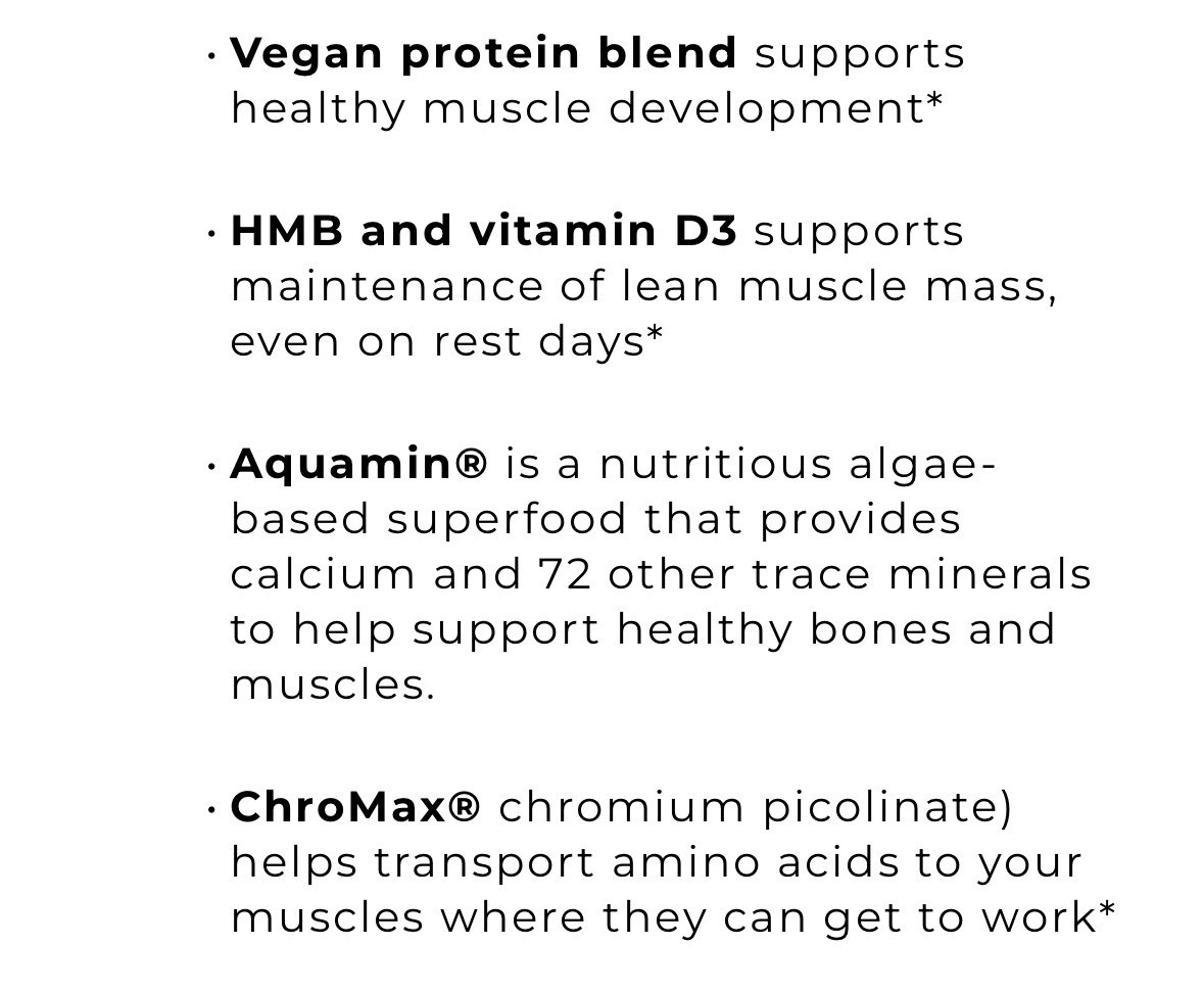 Power Life High Impact Vegan Plant-Based Protein Powder Vanilla 12.48 oz
