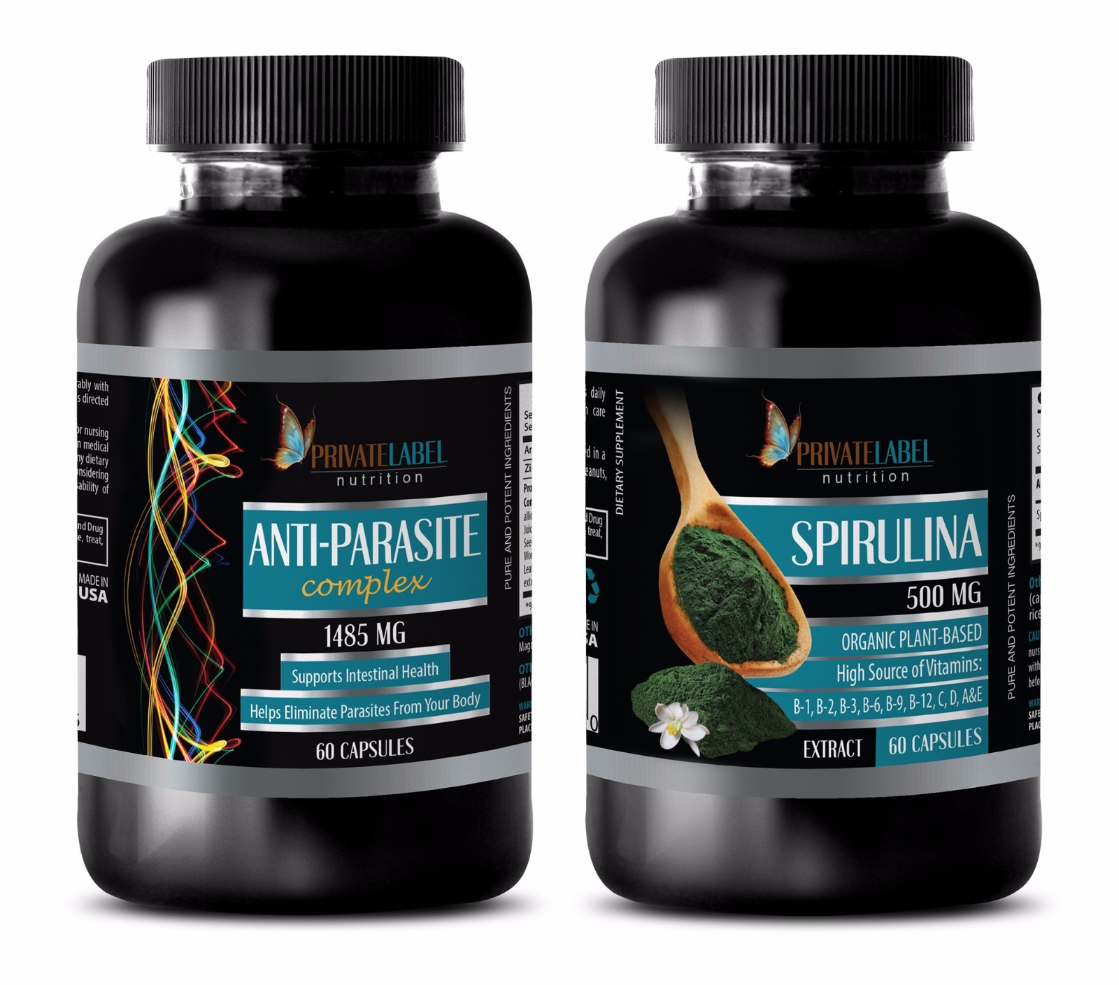 Parasite cleanse for humans – ANTIPARASITE – SPIRULINA COMBO – garlic powder