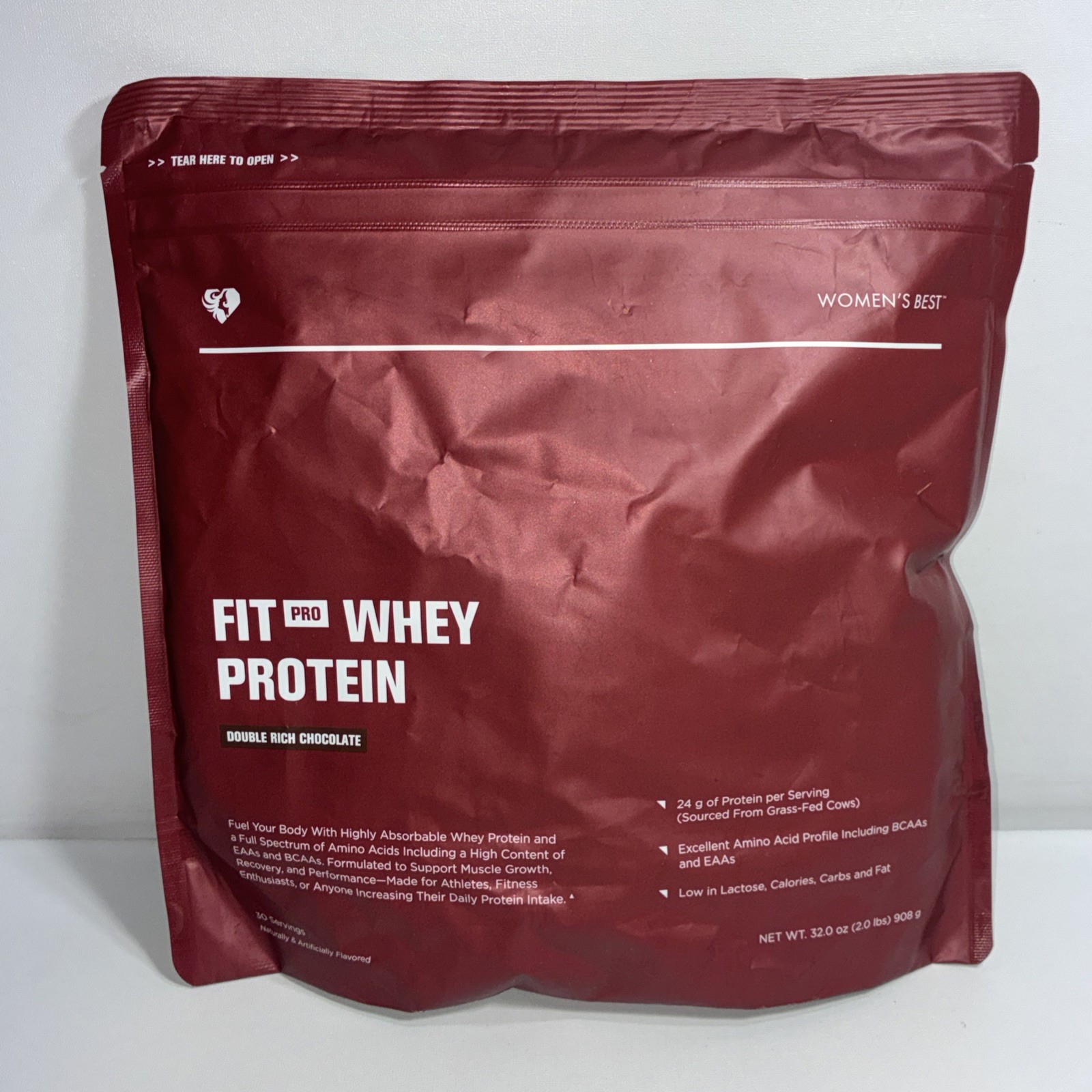 Sealed Women’s Best Fit Pro Whey Protein Double Chocolate 2 Lbs, 30 Servings
