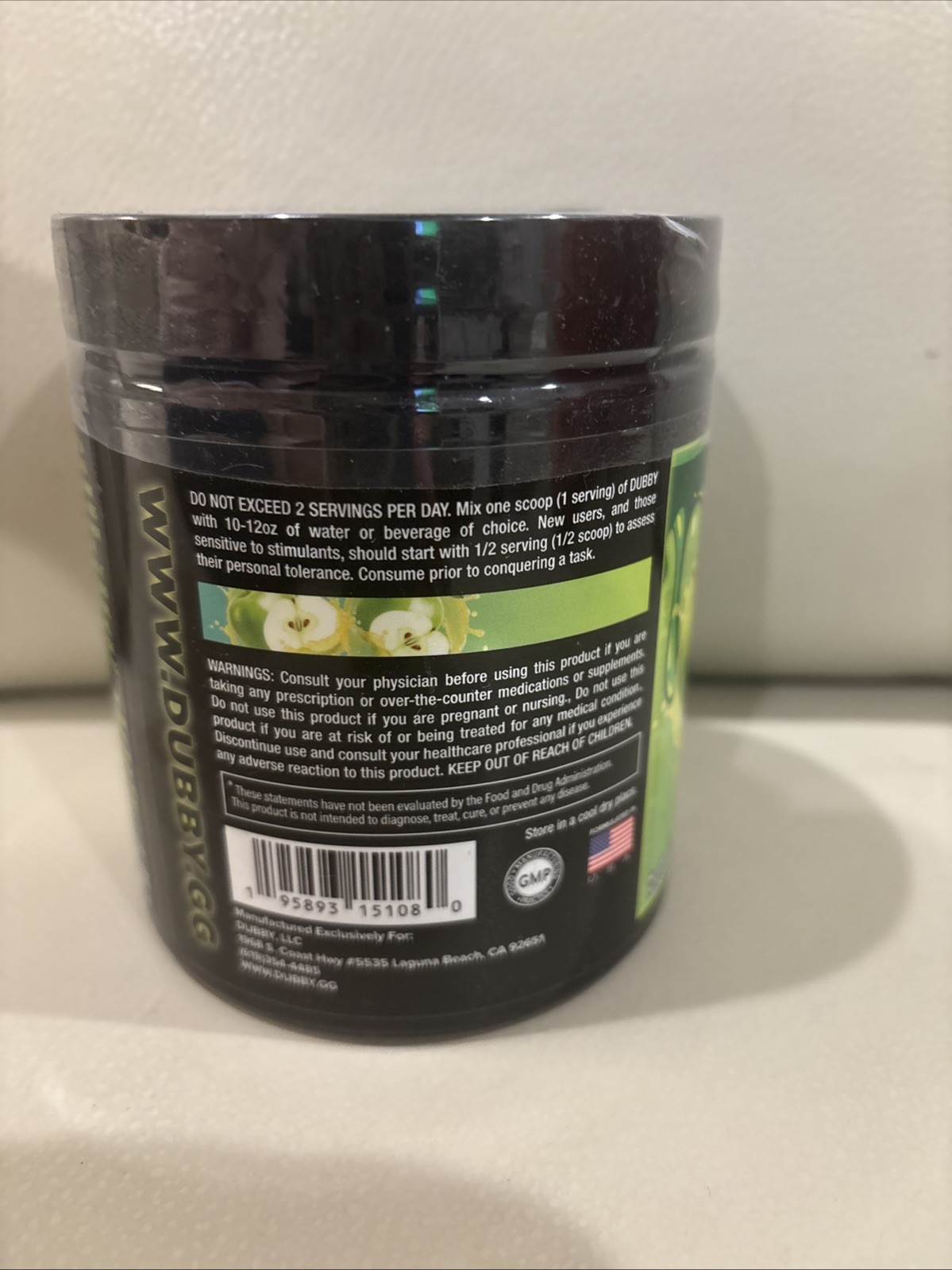 Dubby Pre-workout Powder (Unopened Energy Blend Gym Workouts Dietary Supplement)
