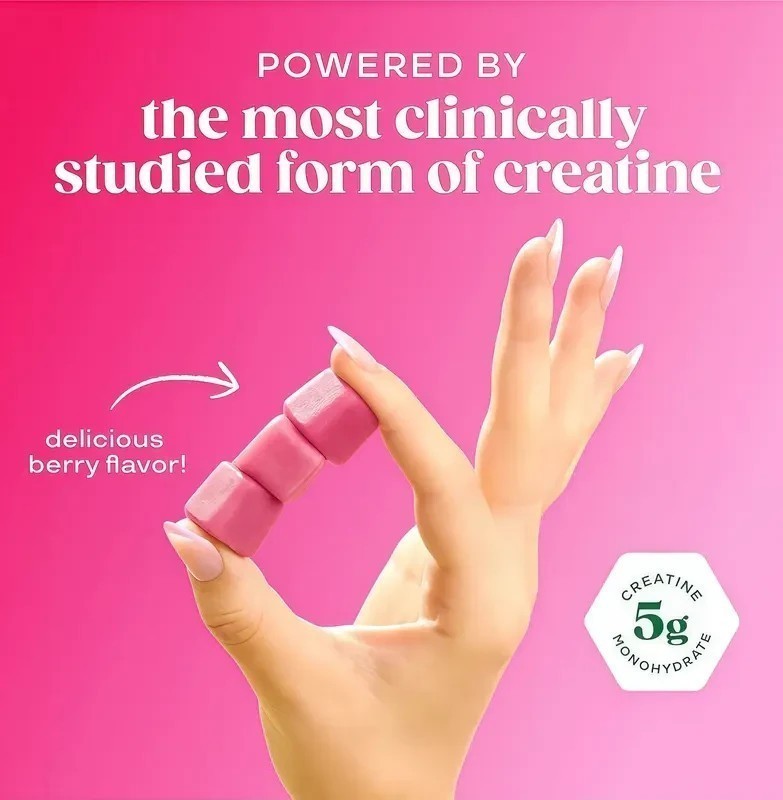 NEW Bloom Creatine Monohydrate Gummies, 5g Per Serving, Sugar Free Creatine US