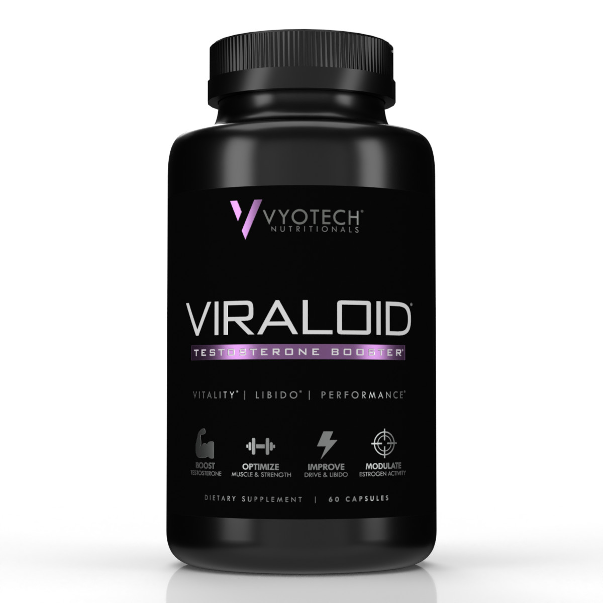 Natural Testosterone Booster Optimize Muscle Strength Viraloid by Vyotech 3 Bt