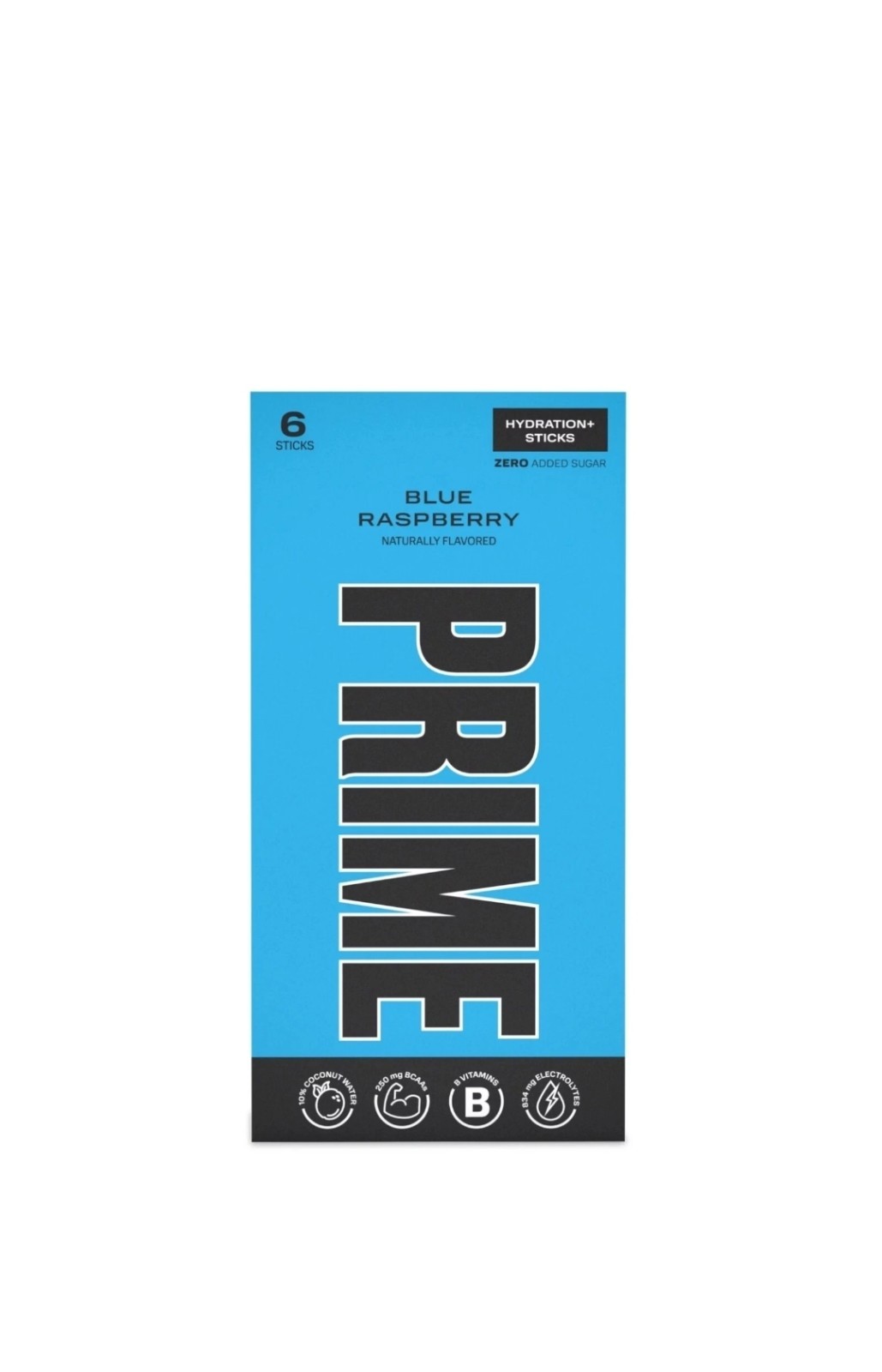 Prime Hydration + Sticks Blue Raspberry 72 Sticks Total Lot of 12 check BB!