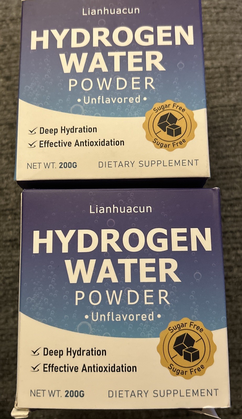 2 New Hydration Water Powder w/Magnesium, Potassium, Zinc, Vitamin C, Calcium