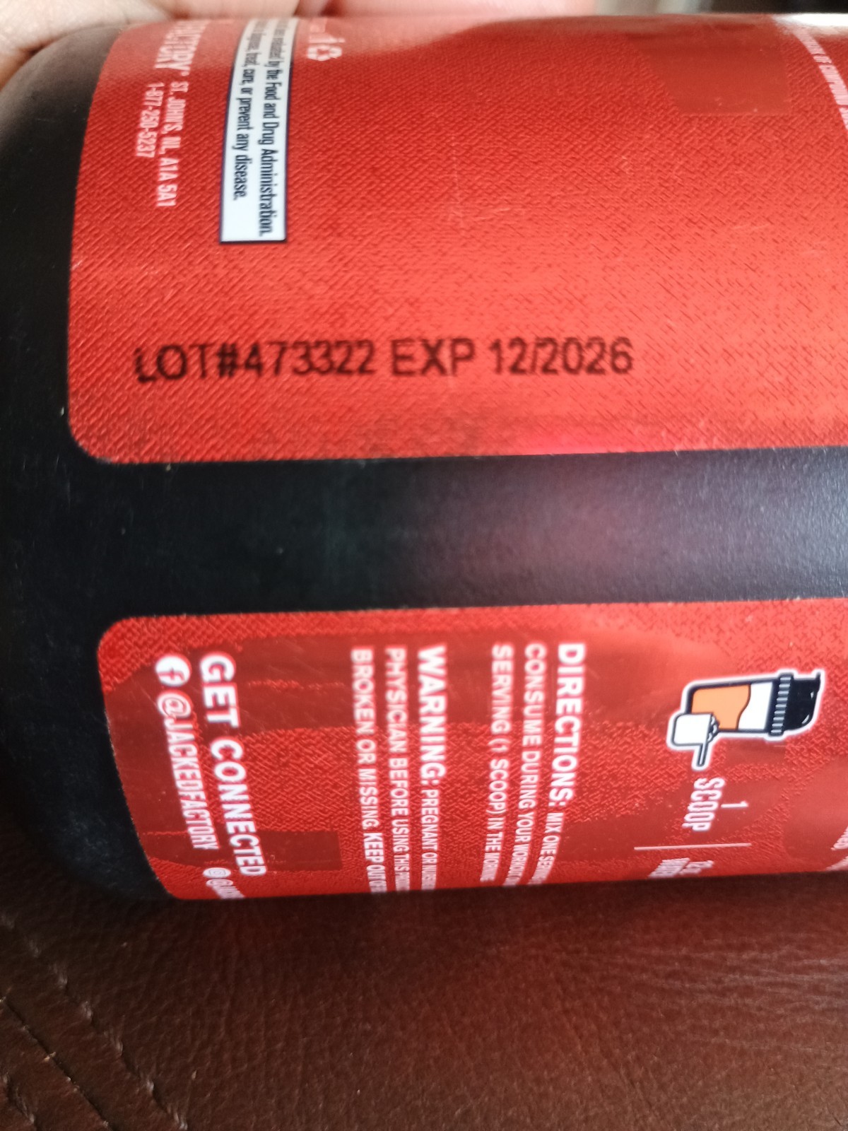 Jacked Factory EAA Surge Essential Amino Acids Powder 10 oz. 12/26