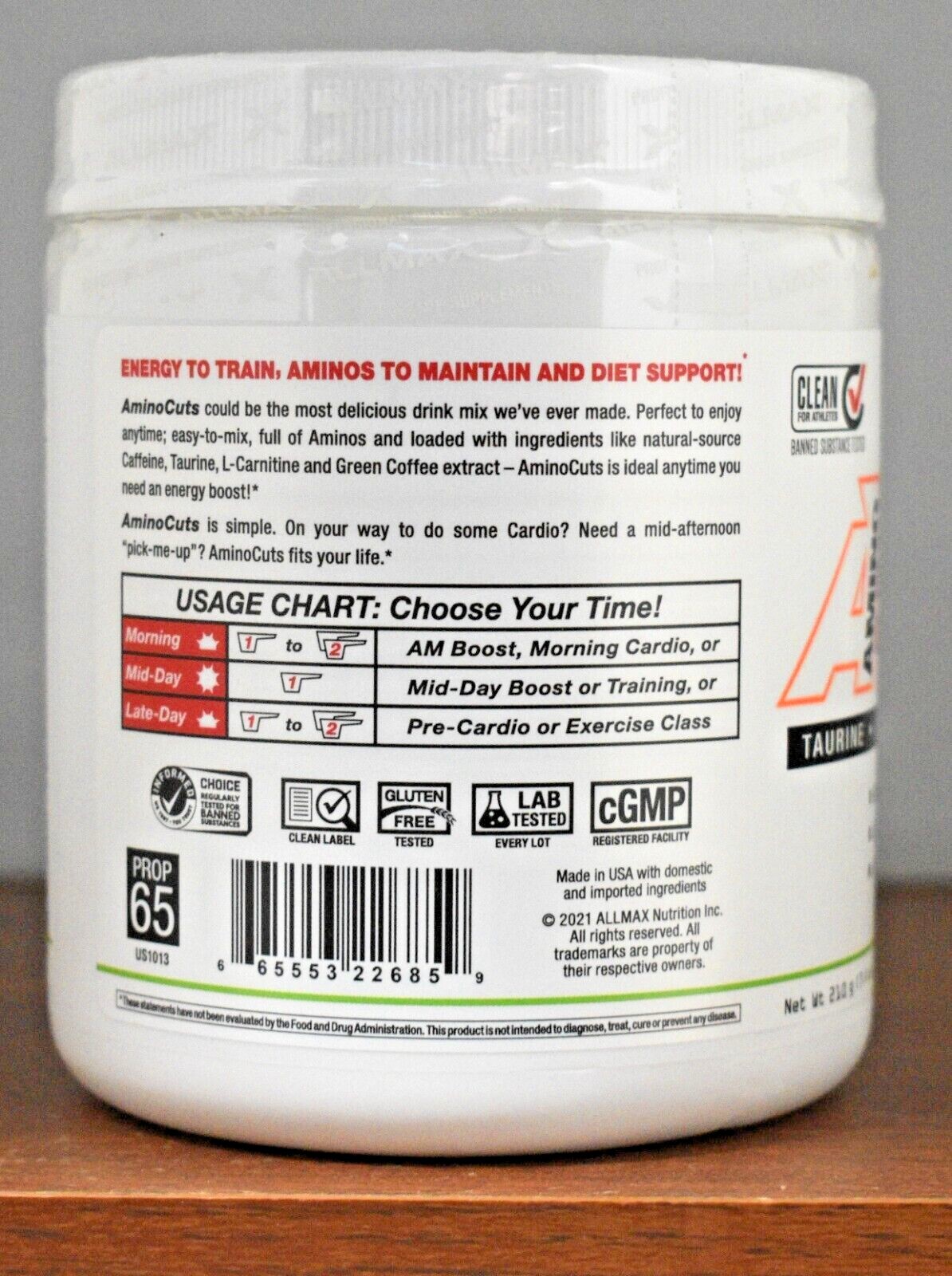 ALLMAX A:CUTS AminoCuts Amino Charged Energy Drink Booster ACUTS Choose Flavor