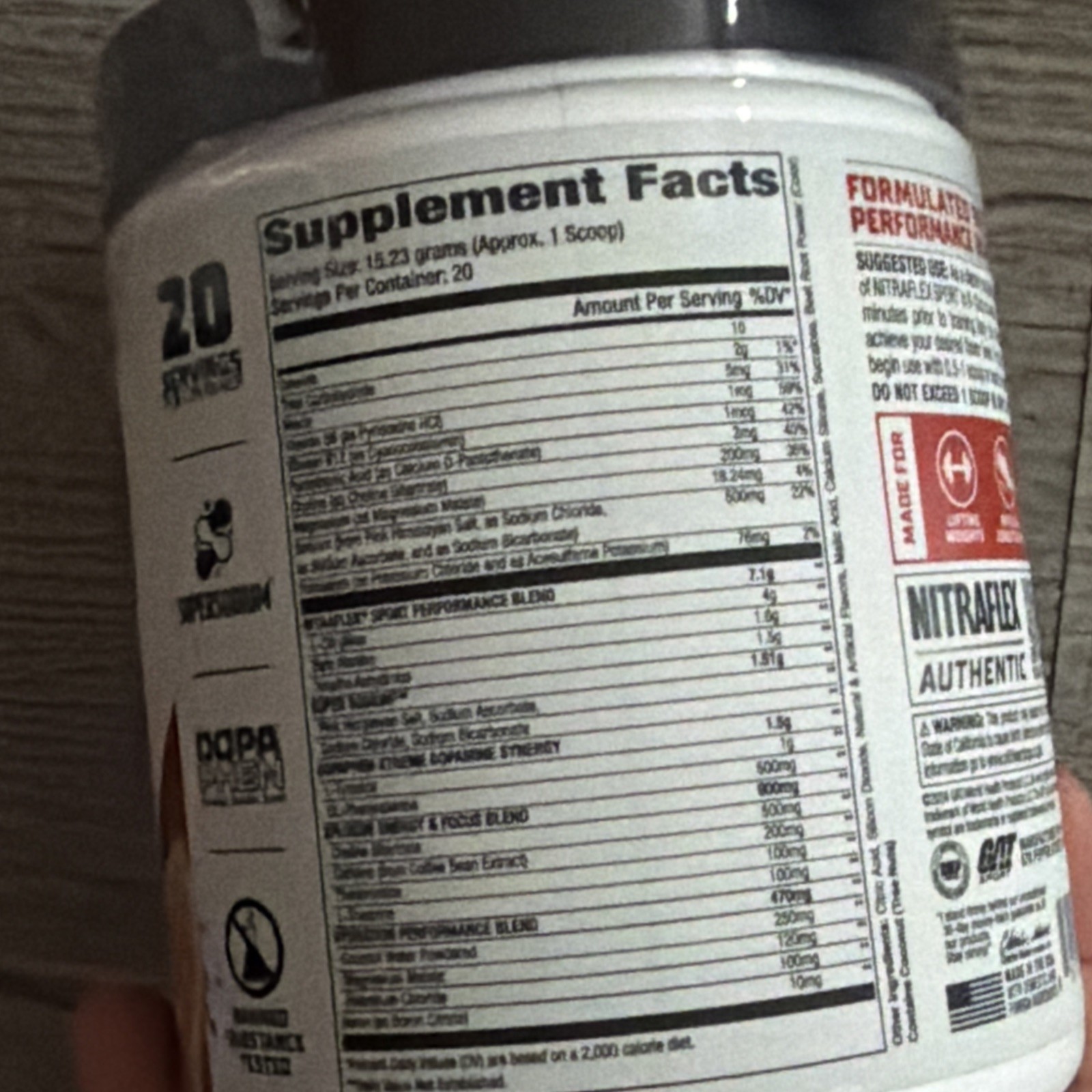 2 X GAT Sport Nitraflex Pre-Workout ~Fruit Punch 10.74oz Exp 07/2027