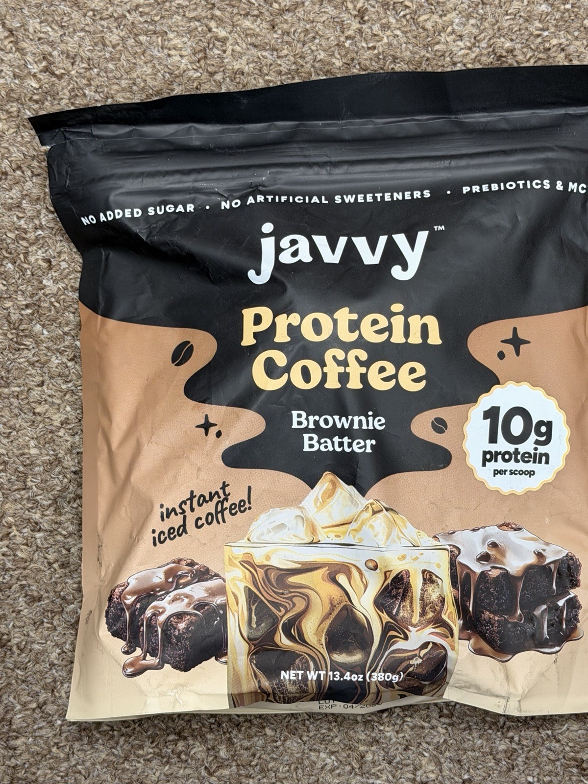 Javvy Protein Coffee Brownie Batter 13.8 oz