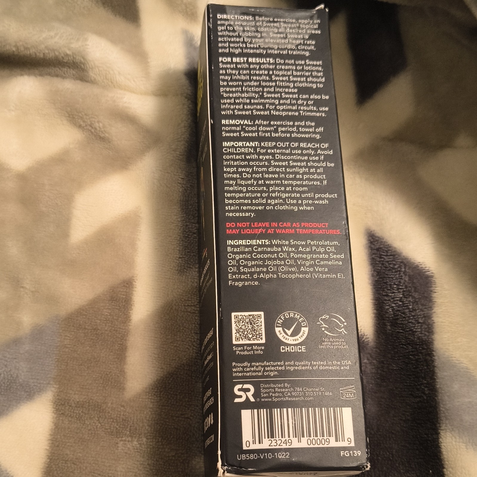 Sweet Sweat Workout Enhancer Stick 0.2 fl oz Fresh Clean Scent Pre-Workout