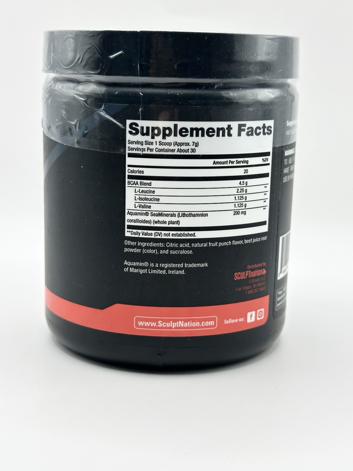 Sculpt Nation BCAAs Repair and Recovery – Fruit Punch Flavor (7.02 oz)