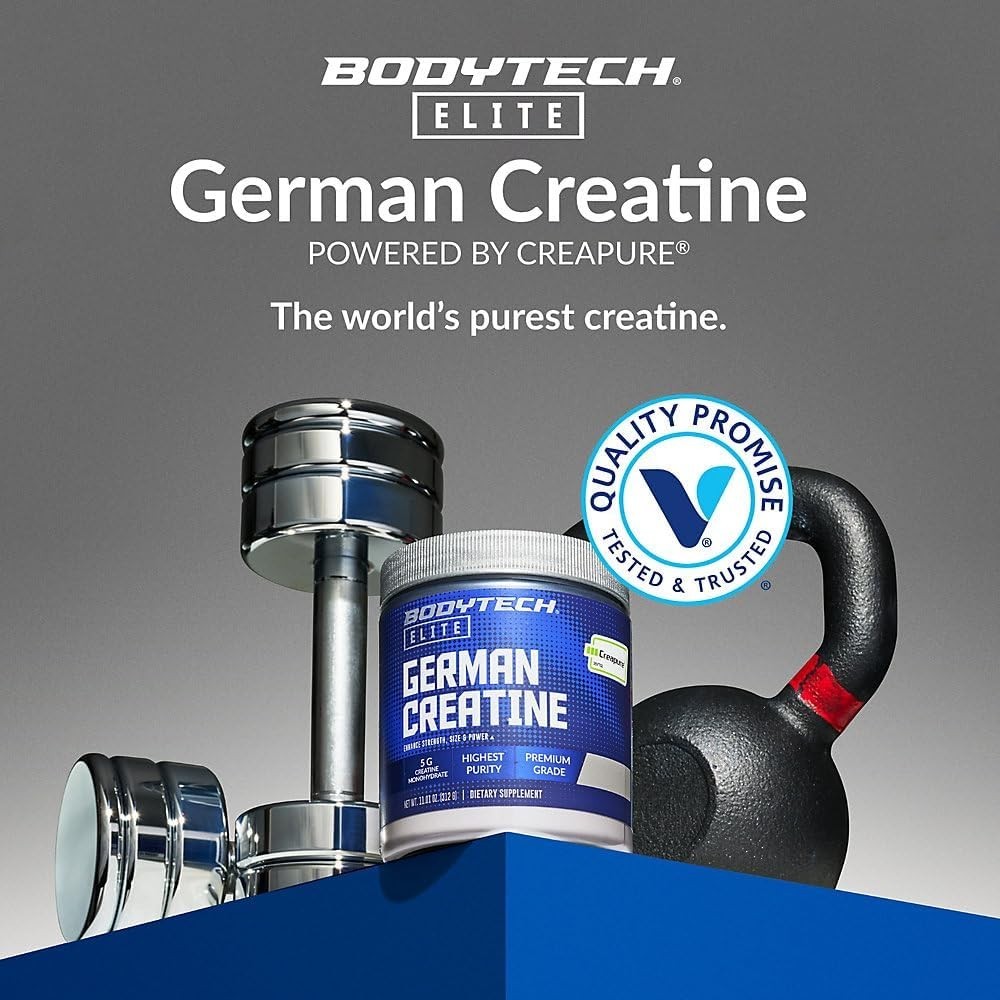 Elite German Creatine with Creapure, Creatine Monohydrate Powder for Strength…