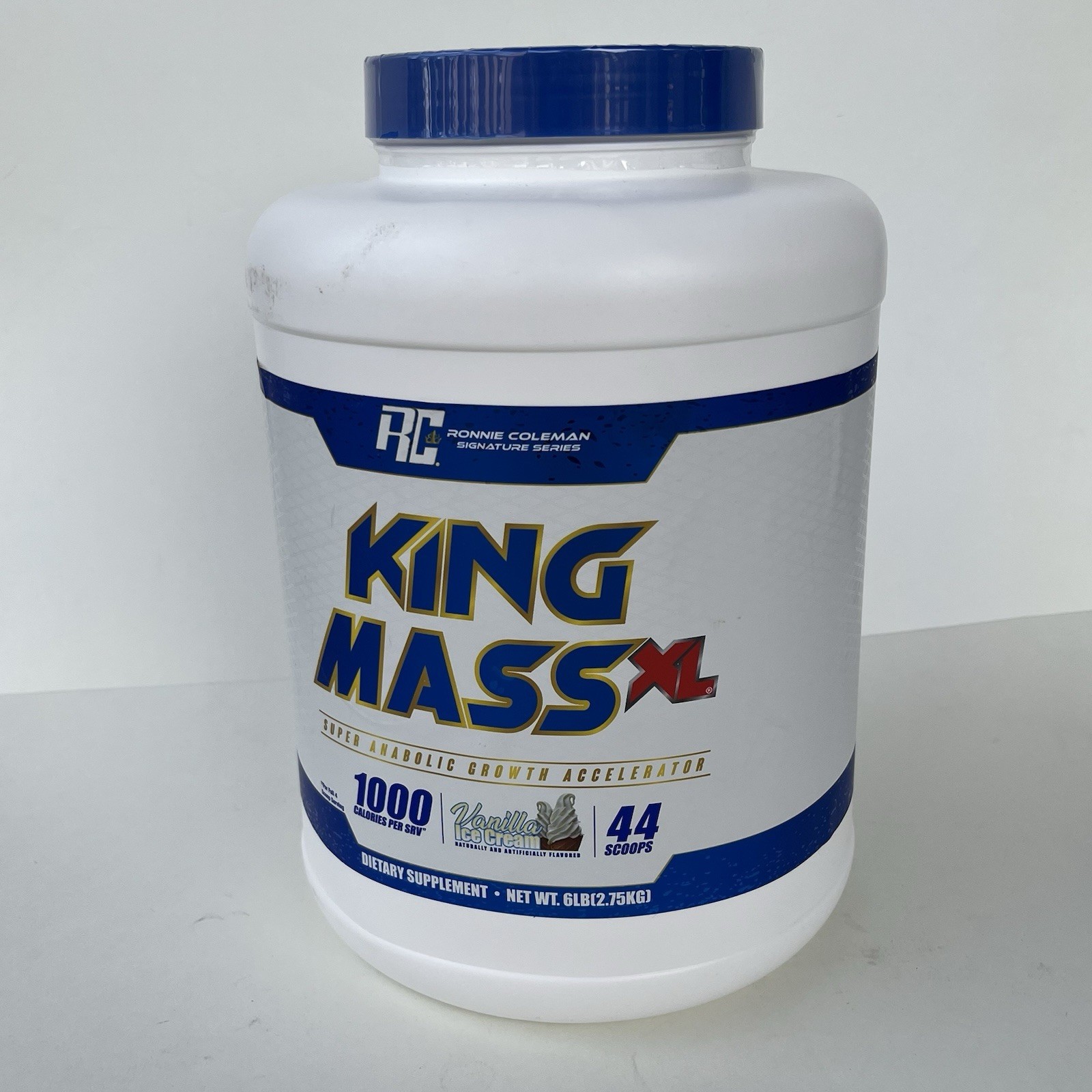King Mass XL Ronnie Coleman Sig. Series, Vanilla Ice Cream 6lb Exp. 08/2028