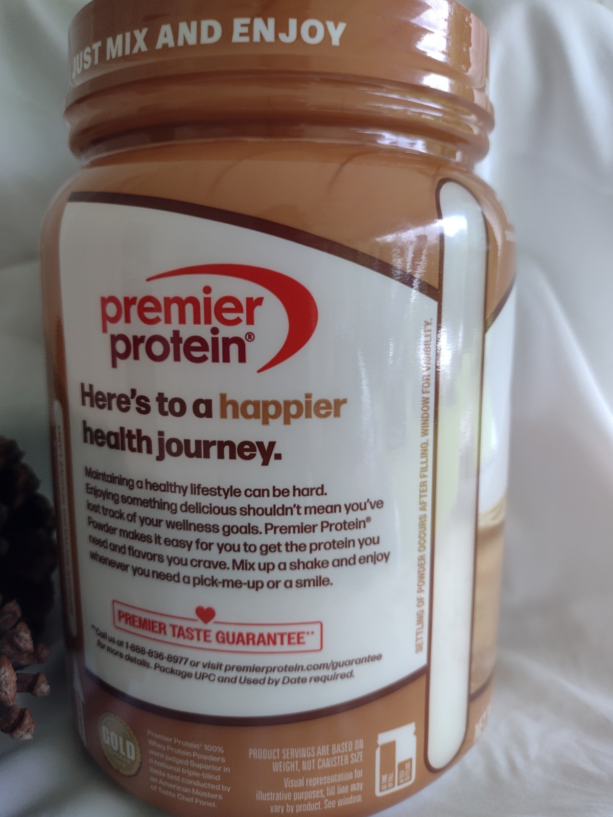 Premier Protein 100% Whey Protein Powder Café Latte 30g Protein 23.9 oz 1.5 lb