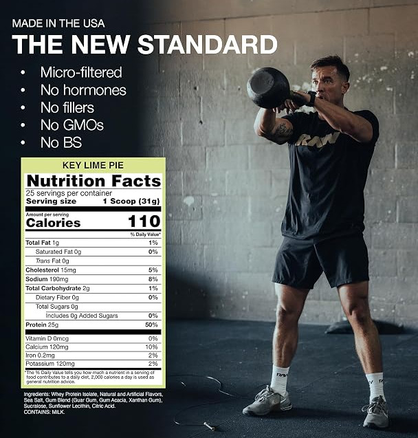 RAW Whey Isolate Protein Powder, Key Lime Pie (CBUM Itholate Protein)