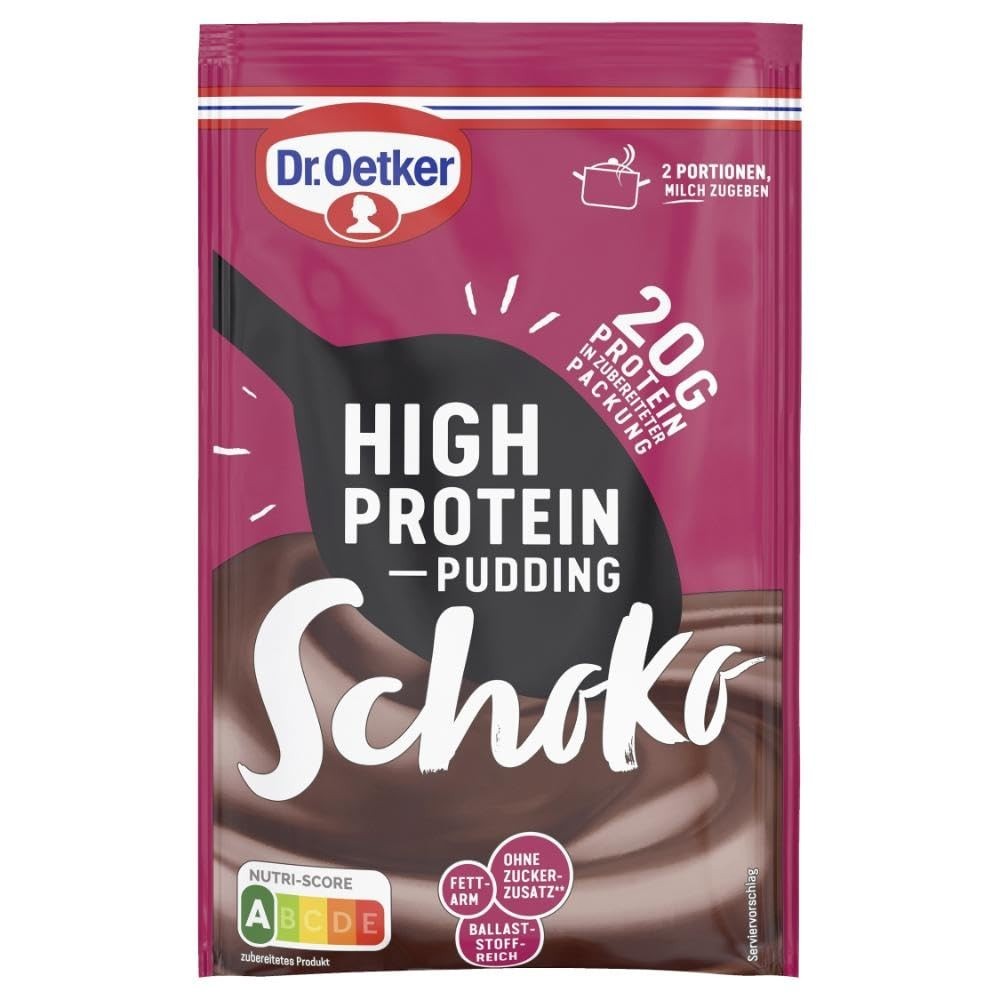 3 x Dr. Oetker High Protein-Pudding-Pulver Various flavors to choose from New
