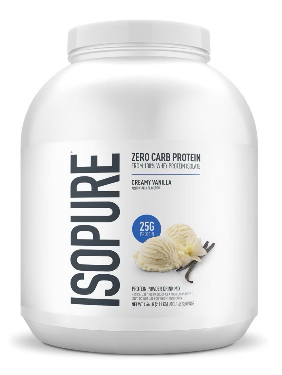 Isopure Whey Protein Isolate Creamy Vanilla Zero Carb Keto GF 4.5lb 🍨 FAST SHIP