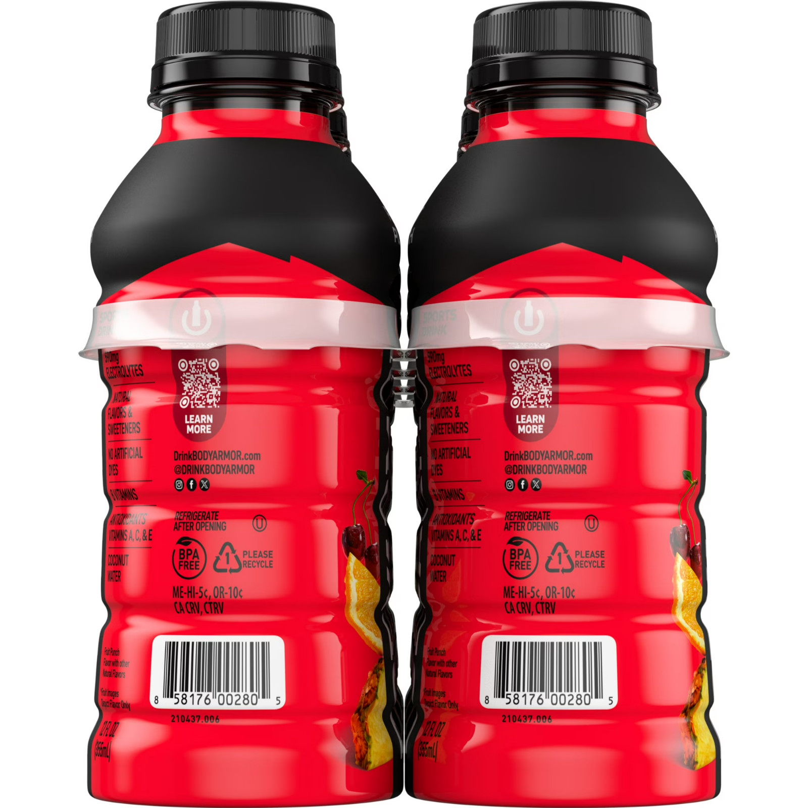 BODYARMOR sports Drink Fruit punch 12 fl oz Bbottles Hydration 8 Pack…